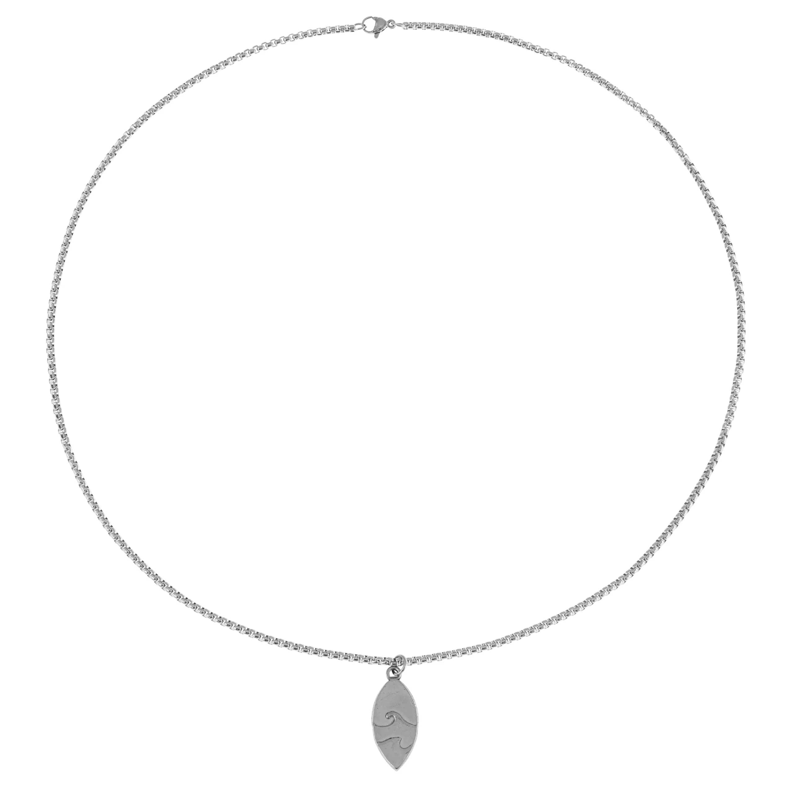 Made by Nami Collana Uomo in Acciaio Inossidabile con Ciondolo Freccia, 60cm, Argento - immagine 5