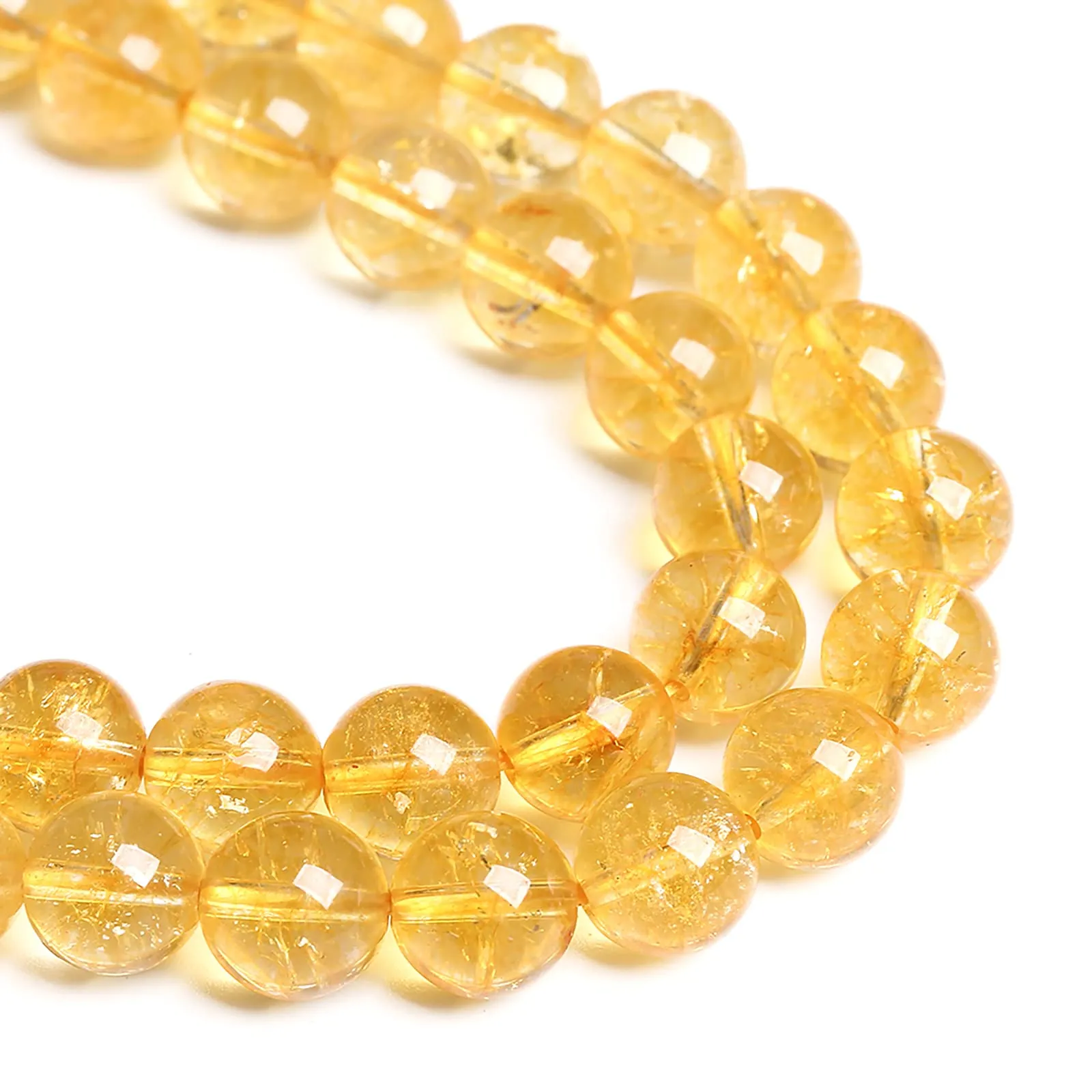 LOSKOSSLTDD1 Perline in Cristallo di Quarzo Citrino Giallo Naturale, 6 mm, 60 Pezzi - immagine 3