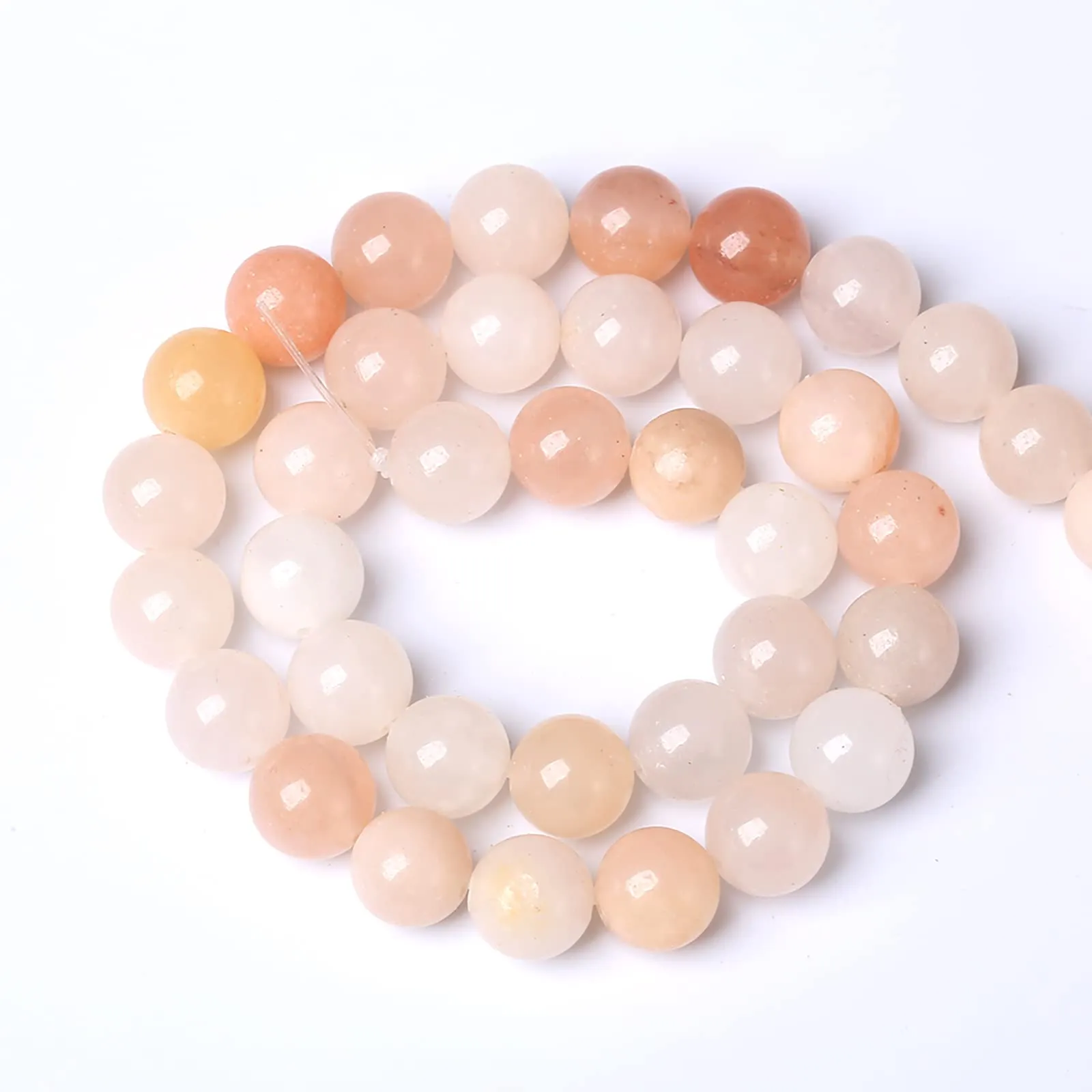 LOSKOSSLTDD1 Perline in Avventurina Rosa Naturale, 12 mm, 31 pezzi - immagine 5