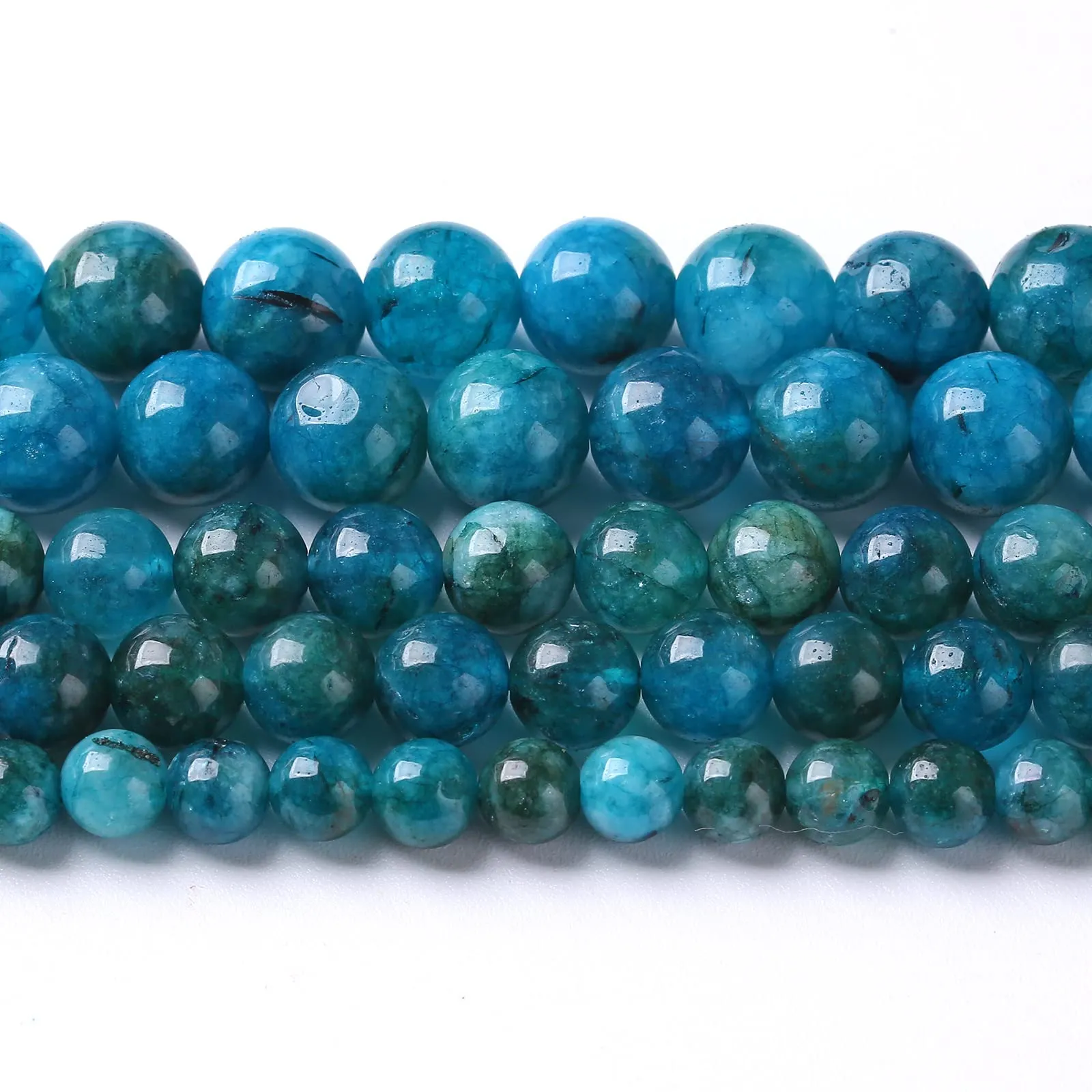 LOSKOSSLTDD1 Perline in Apatite Blu, 10 mm, 36 pezzi - immagine 4