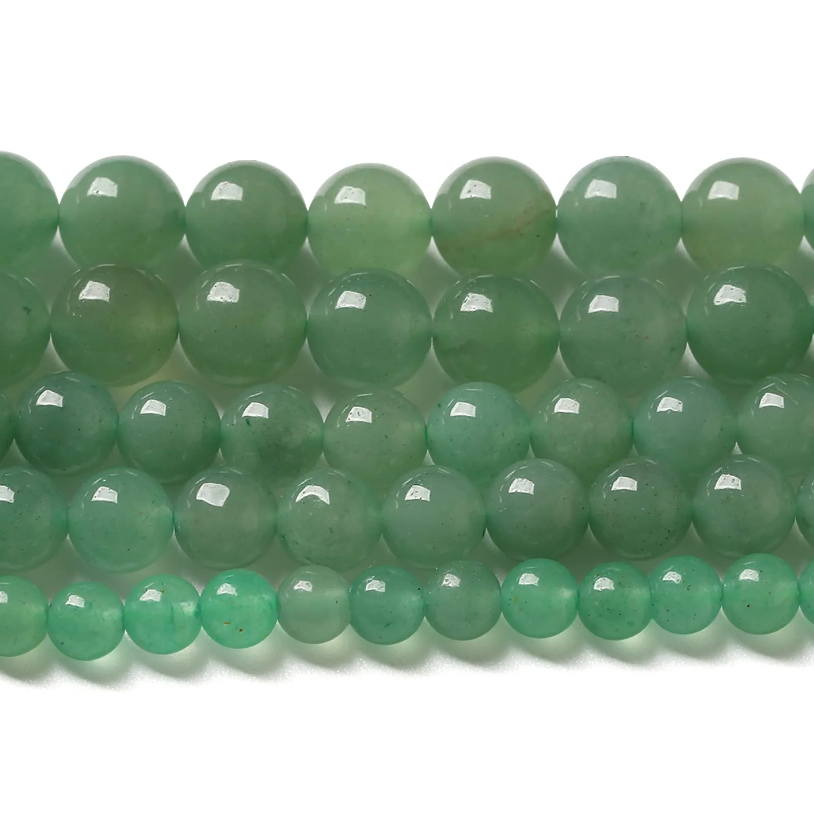 LOSKOSSLTDD1 Perle in Avventurina Verde 12 mm, 32 Pezzi - immagine 5