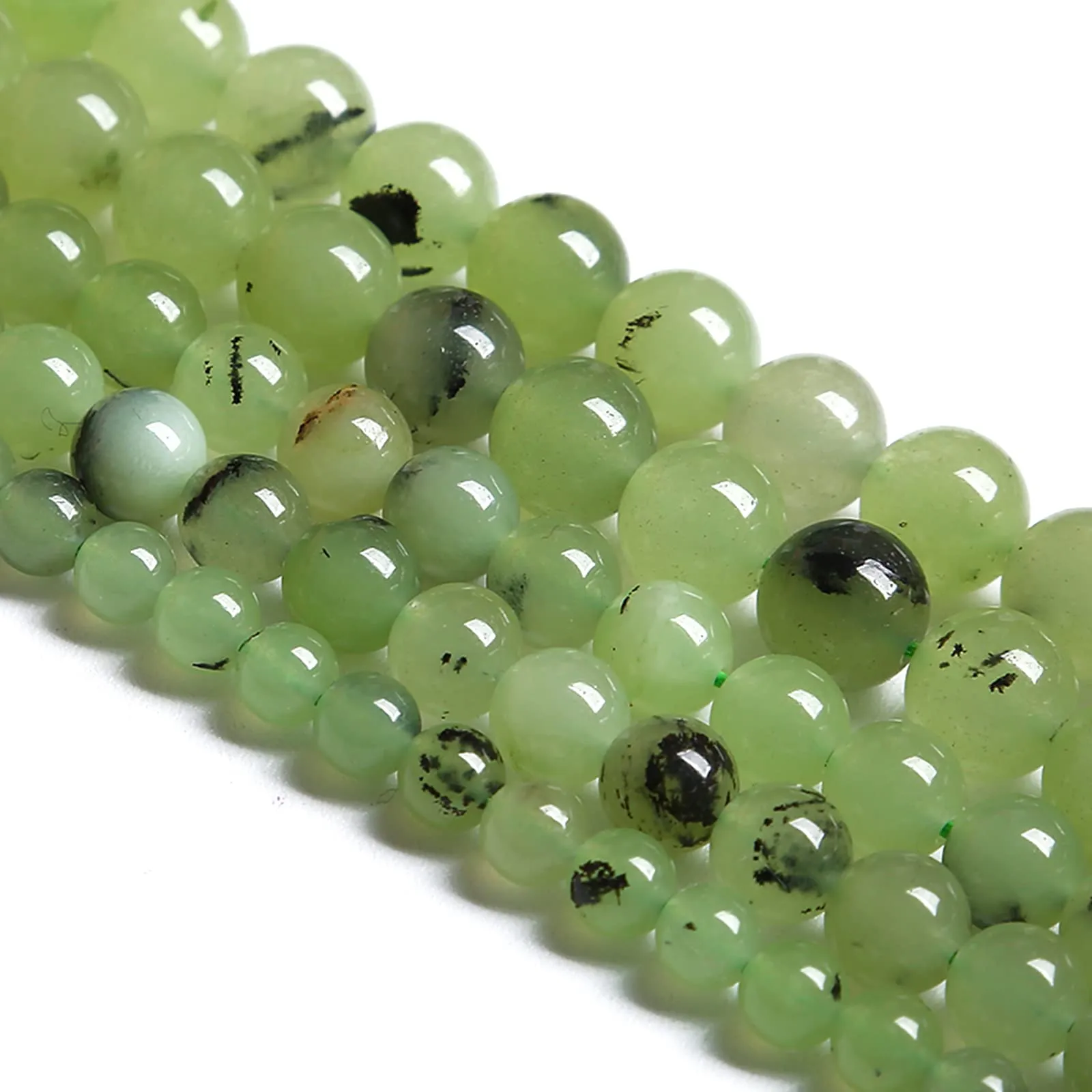 LOSKOSSLTDD1 Perline in pietra naturale prehnite 4 mm, 86 pezzi - immagine 3