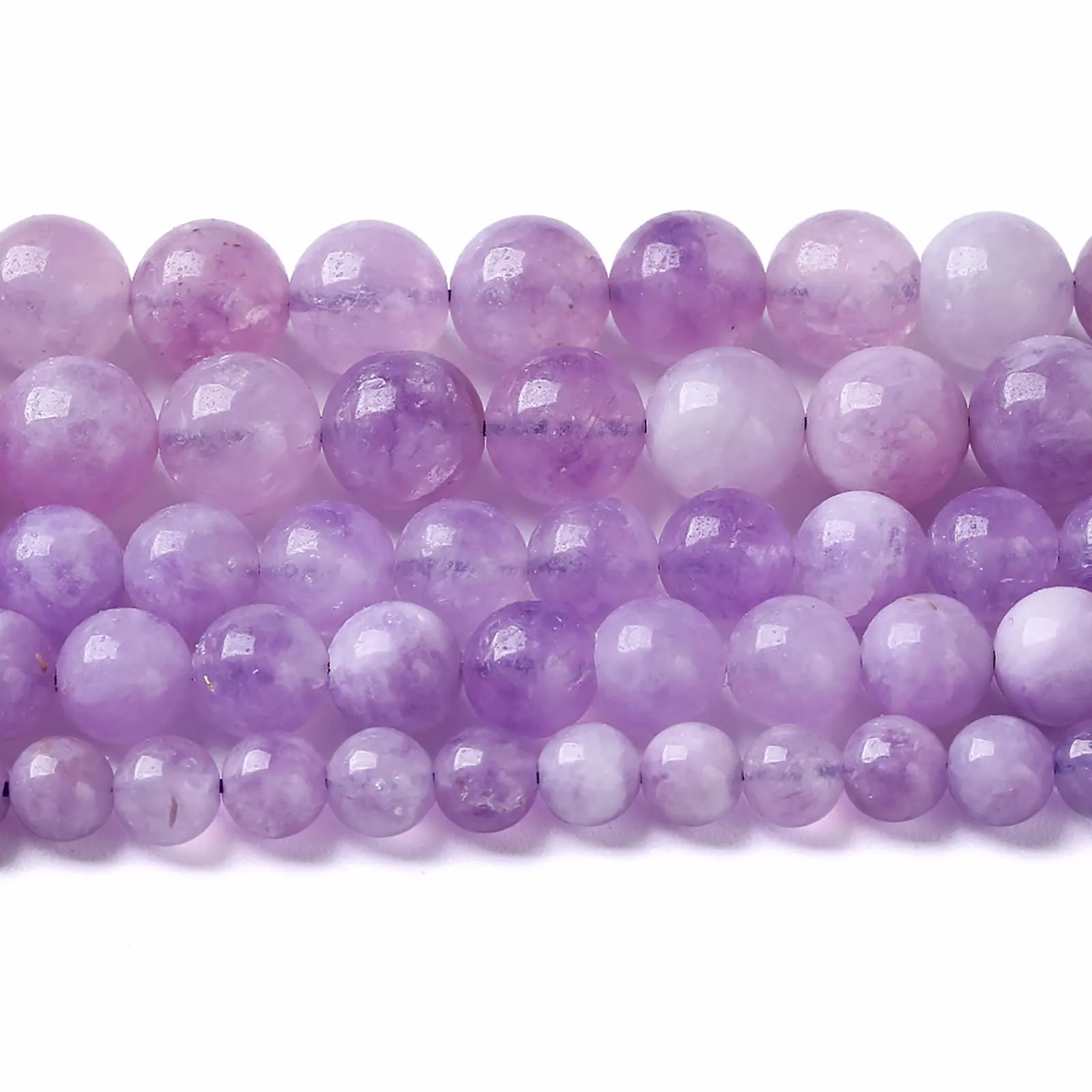 LOSKOSSLTDD1 36 Perline di Cristallo di Ametista Naturale Lavanda, 10 mm - immagine 1