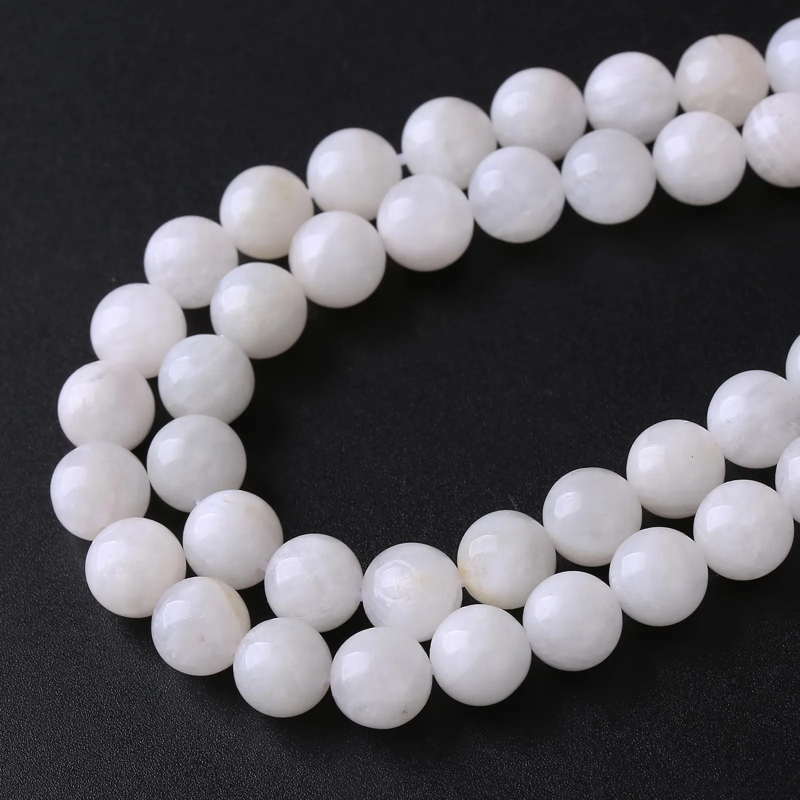 LOSKOSSLTDD1 Perline in Pietra di Luna Bianca Naturale, 4 mm, 86 pezzi - immagine 3