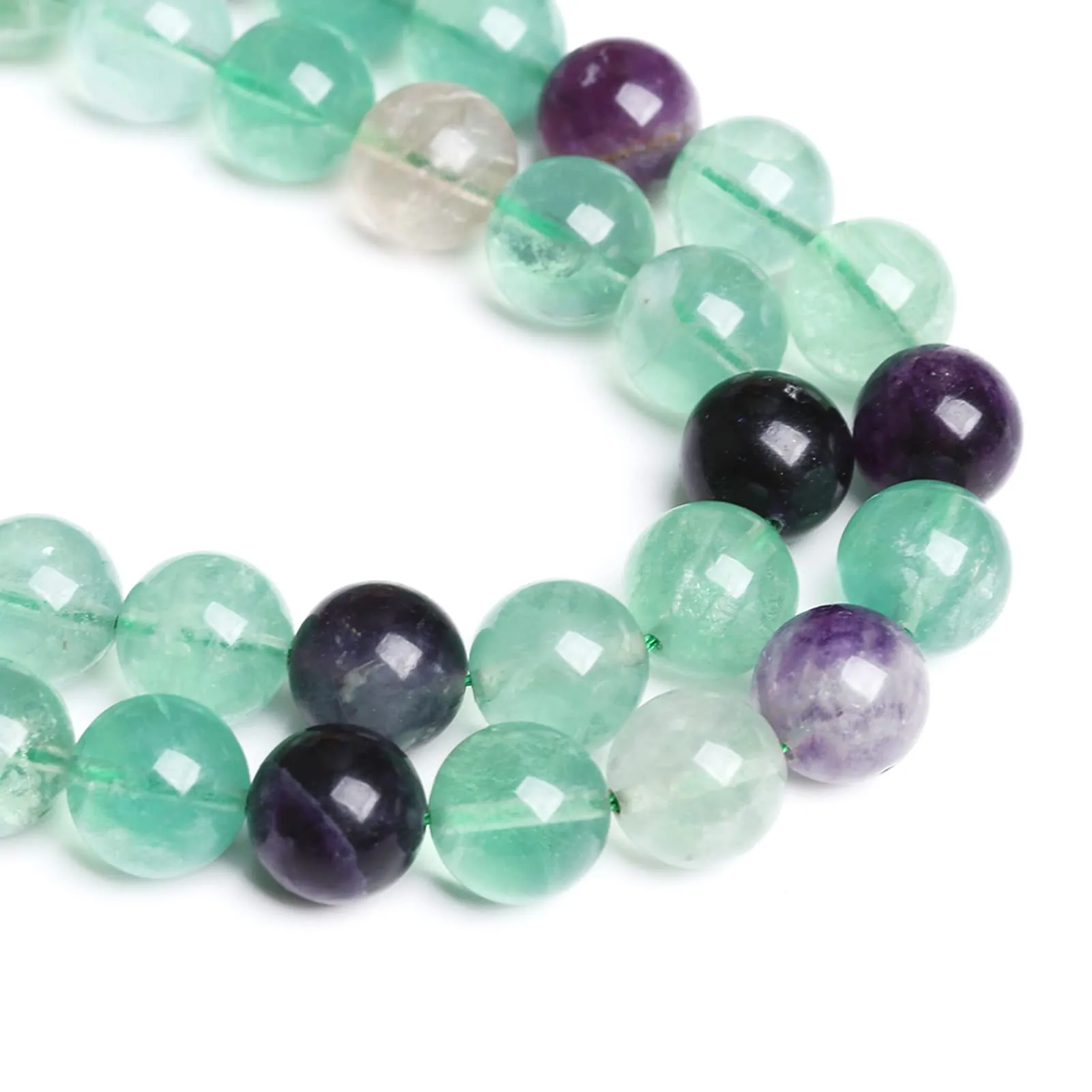LOSKOSSLTDD1 Perline in Fluorite Verde 12 mm, 32 Pezzi - immagine 3