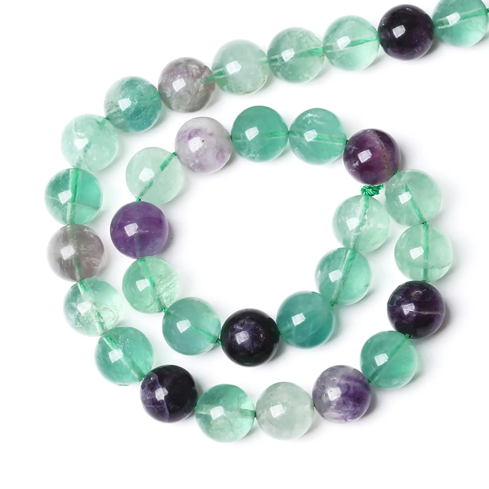 LOSKOSSLTDD1 Perline in Fluorite Verde 12 mm, 32 Pezzi - immagine 4