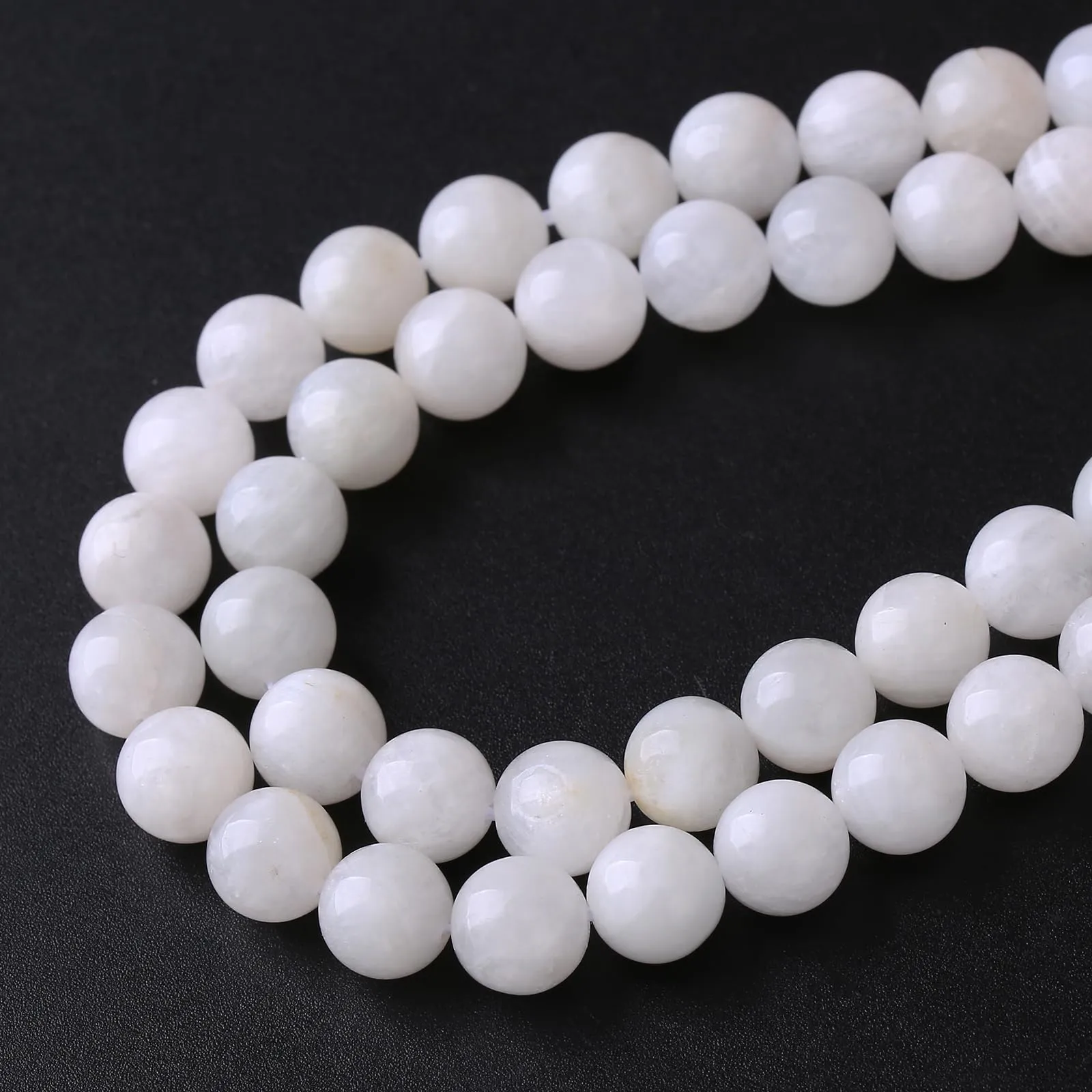 LOSKOSSLTDD1 38 Perline in Pietra di Luna Bianca Naturale, 10 mm - immagine 5