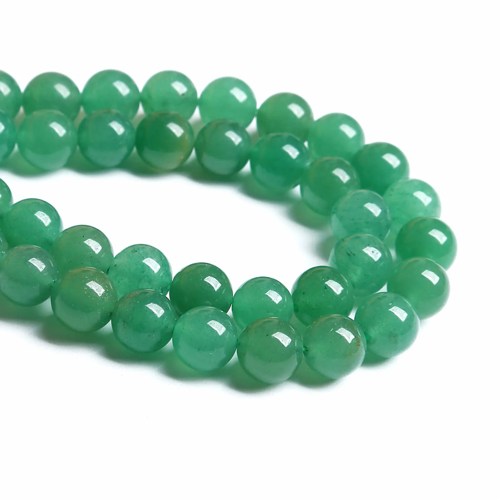 LOSKOSSLTDD1 160 Perline in Avventurina Verde, 4 mm - immagine 3
