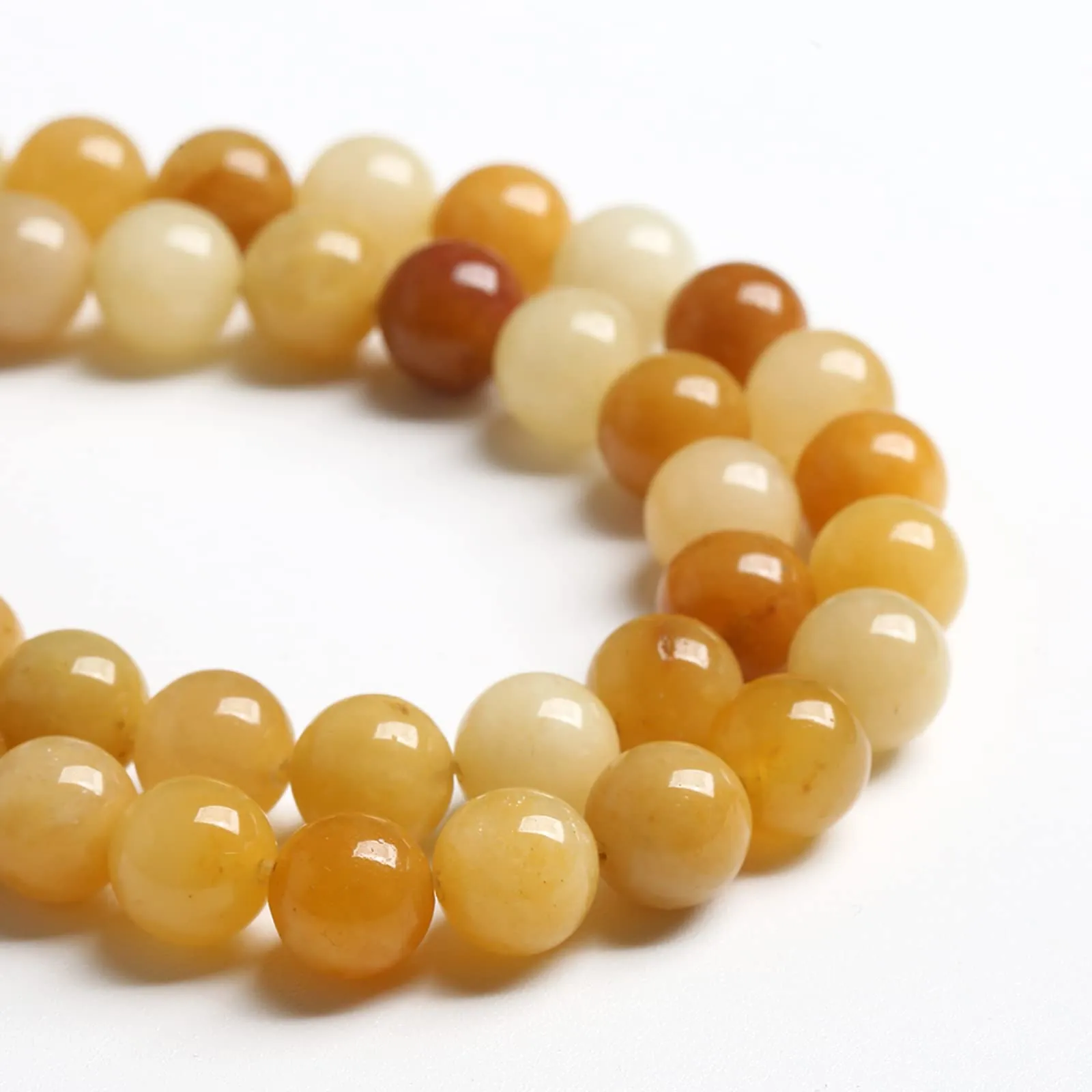 LOSKOSSLTDD1 Perline in Giada Naturale 12 mm, 32 Pezzi - immagine 3