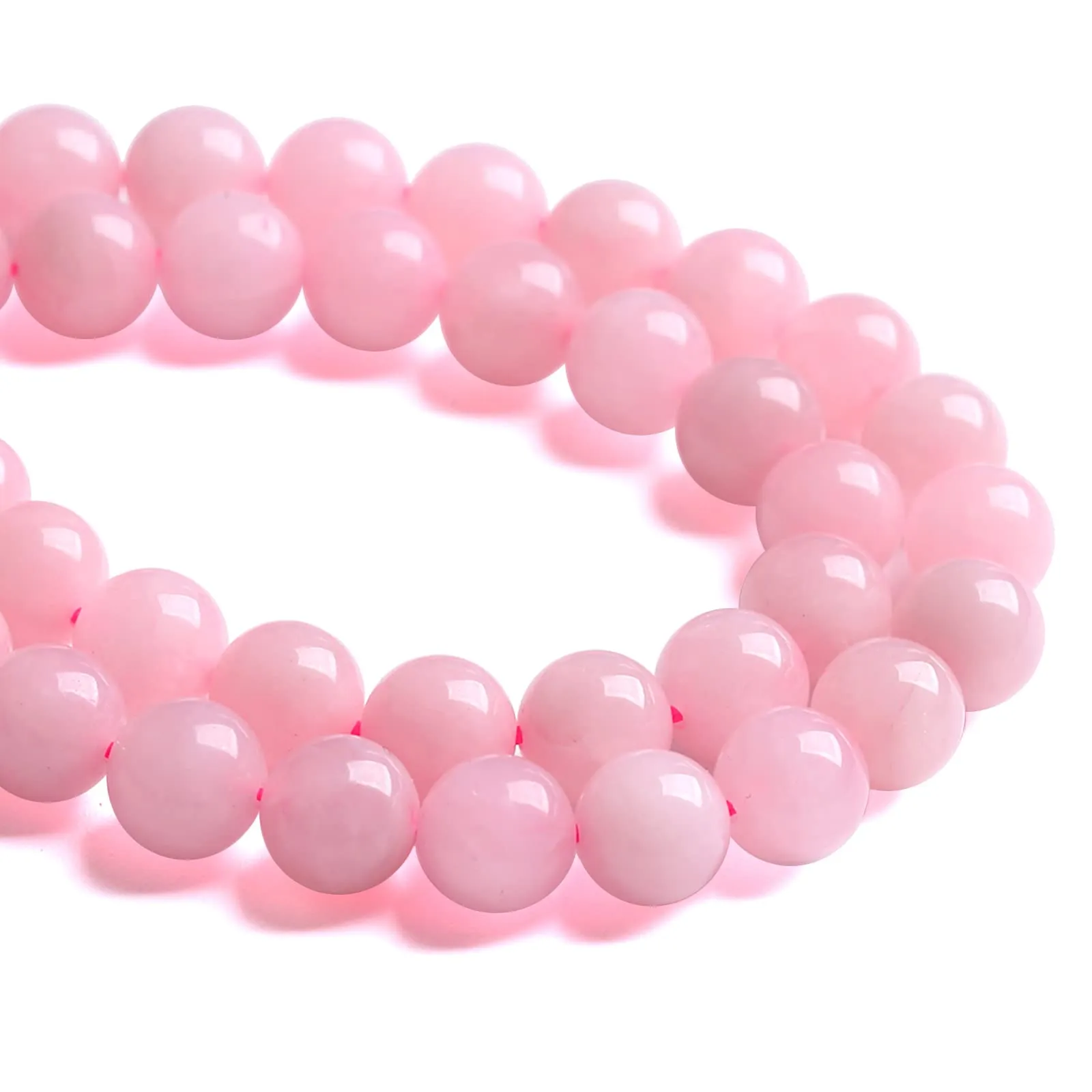 LOSKOSSLTDD1 Perline in Quarzo Rosa Brasiliano, Pietra Naturale, 8 mm, 46 Pezzi - immagine 4
