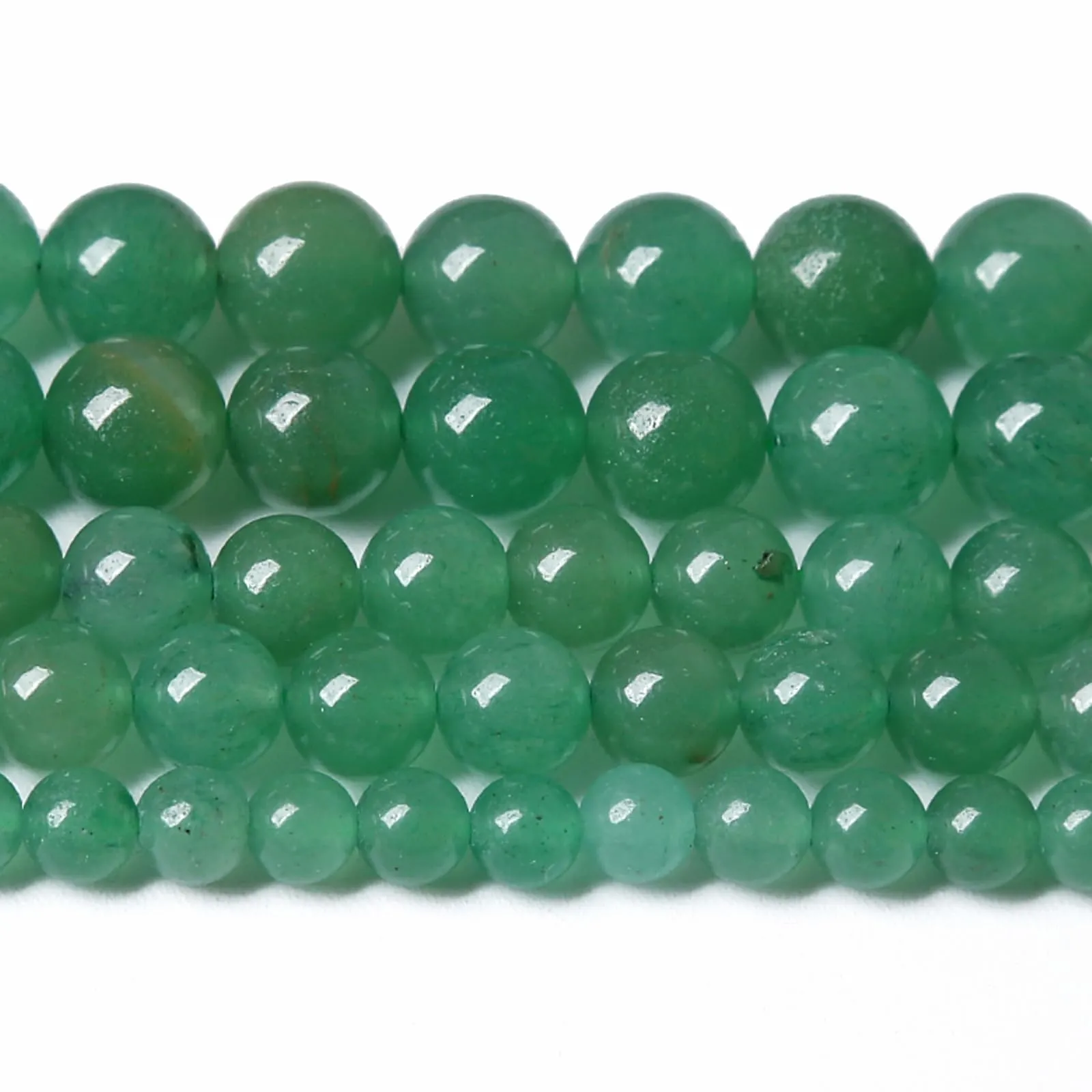 LOSKOSSLTDD1 120 Perline in Avventurina Verde, 6 mm - immagine 1