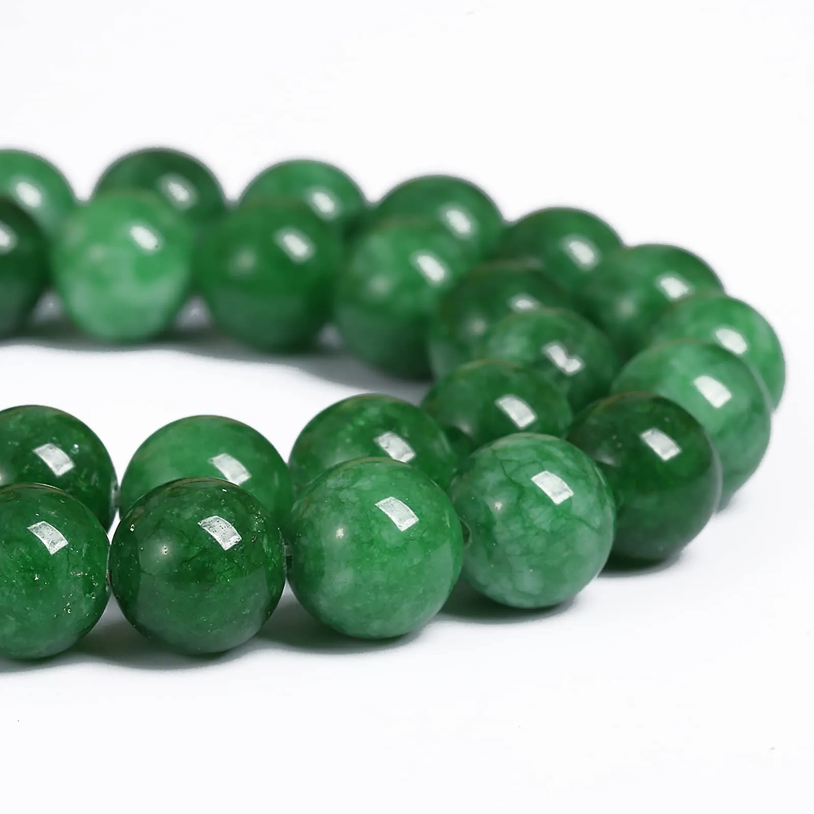LOSKOSSLTDD1 Perline in Giada Verde Naturale 6mm, 60 Pezzi, 38,1 cm - immagine 4