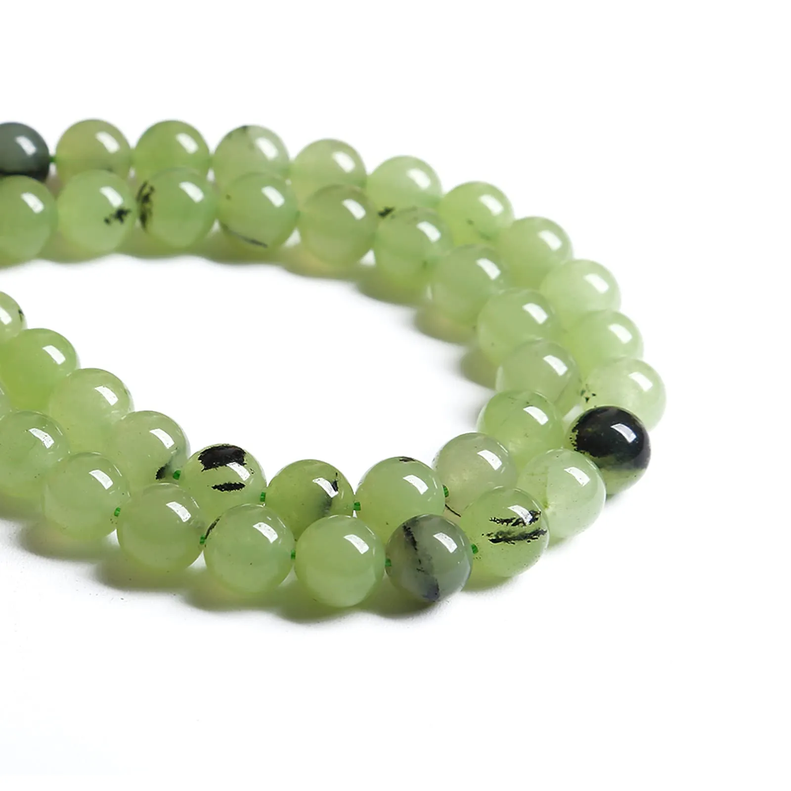 LOSKOSSLTDD1 Perline in Prehnite 10mm, 38 pezzi - immagine 5