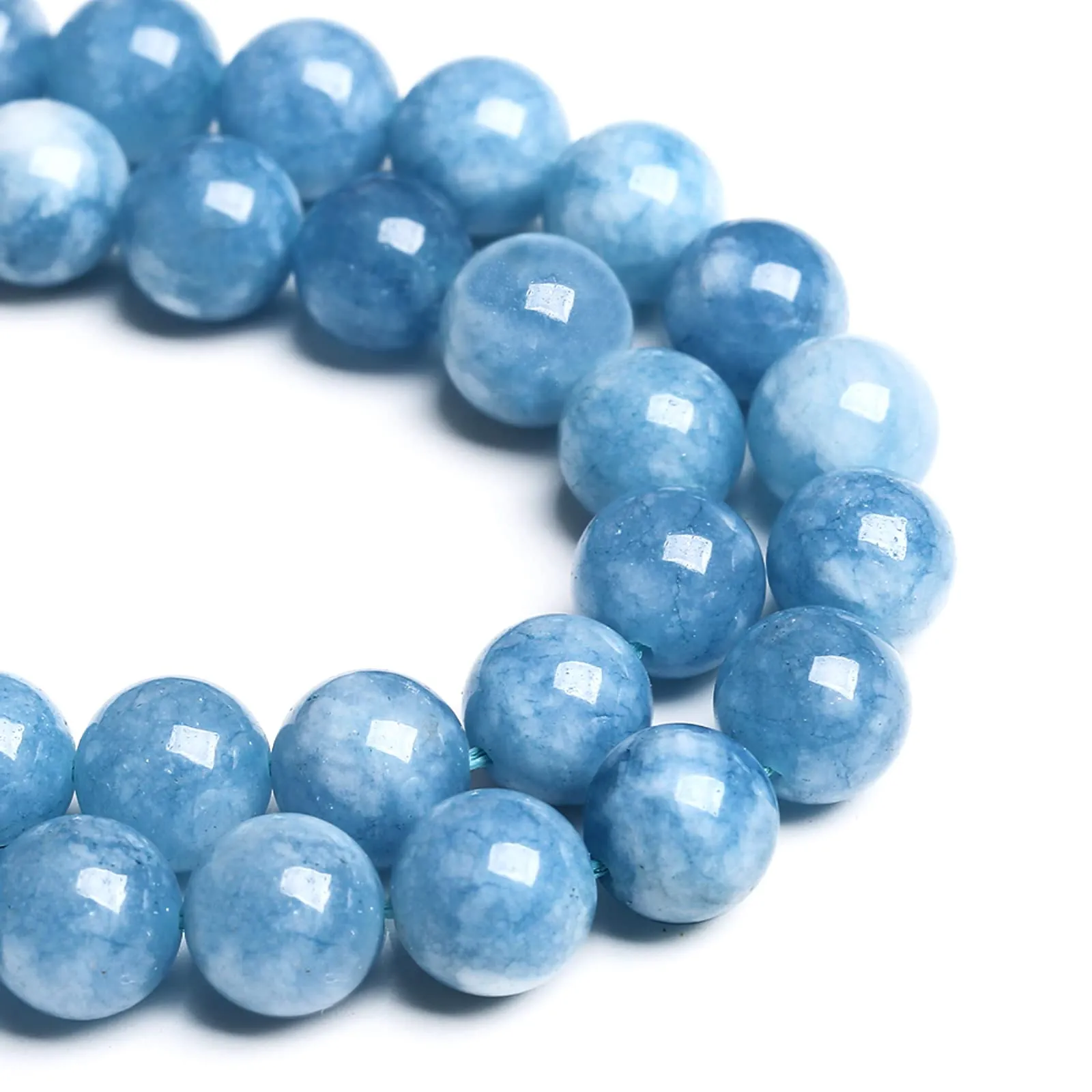 LOSKOSSLTDD1 Perle di Giada Acquamarina 6mm, 60 Pezzi - immagine 1