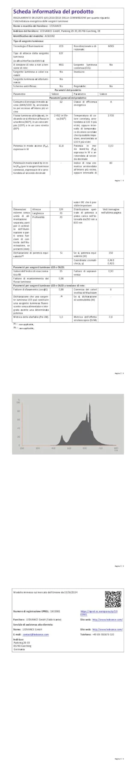 OSRAM Lampada LED Mini Candela E14, 1.2W, 255lm, 2700K Bianco Caldo, Confezione da 6 - immagine 4