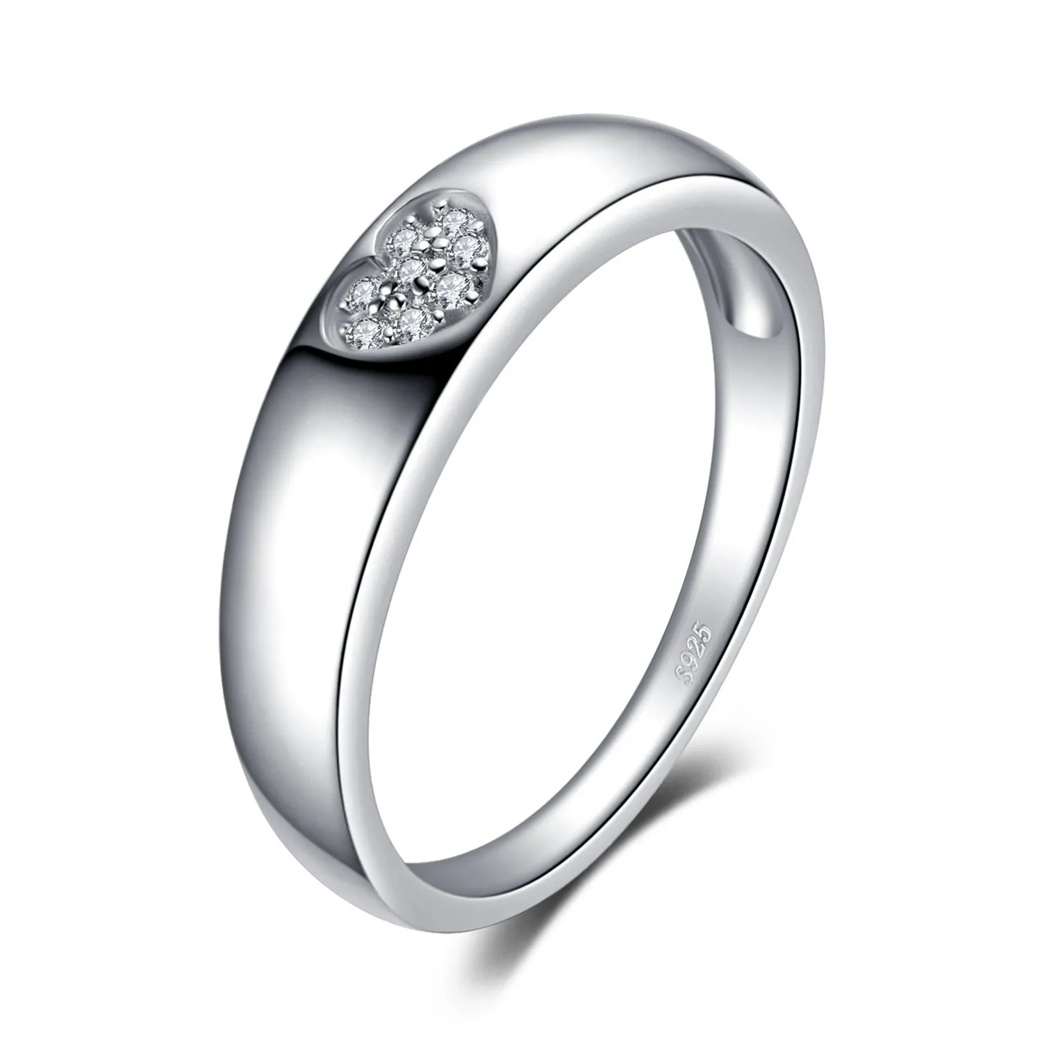 JewelryPalace Cuore Anelli Donna Argento 925 con Zirconi - immagine 1