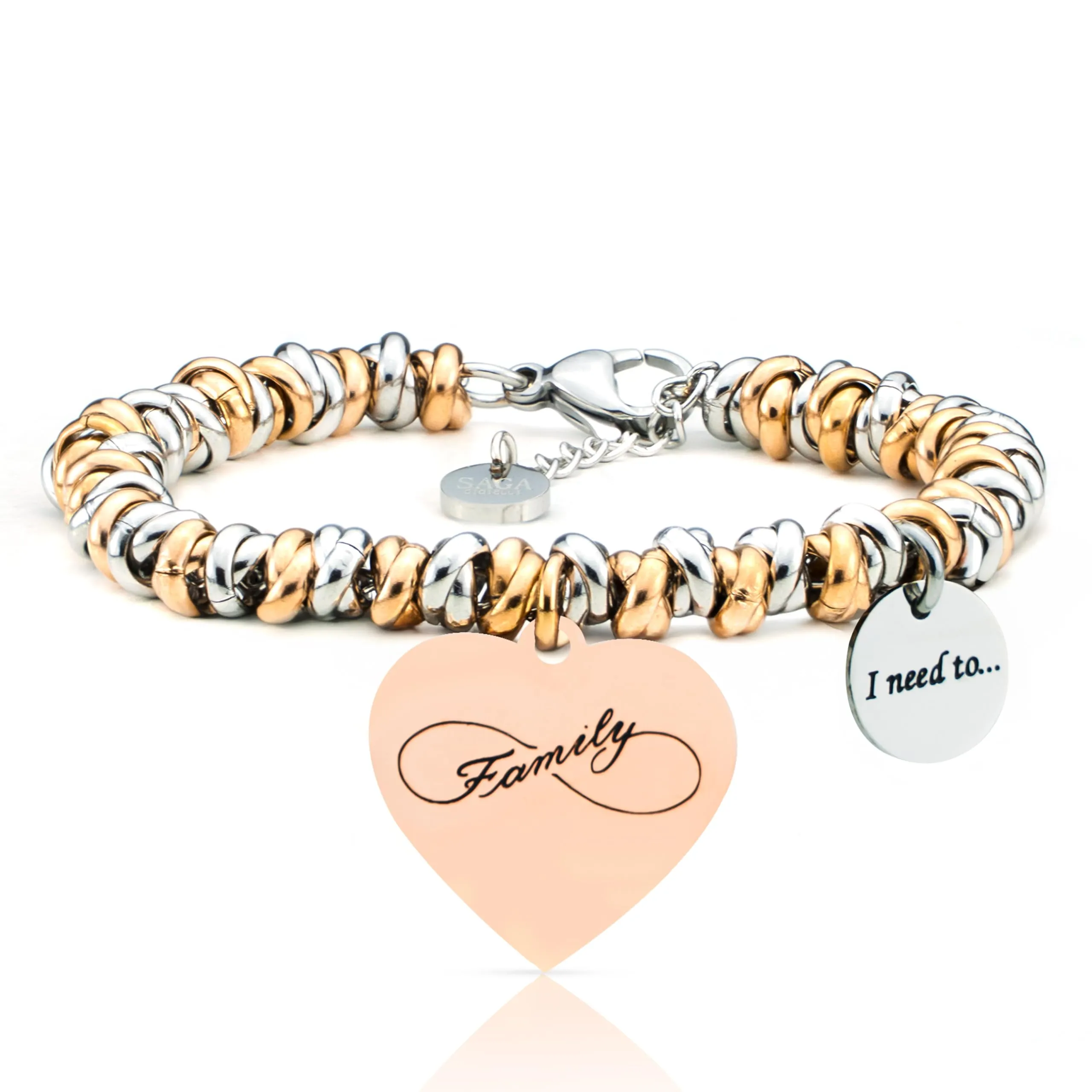 SAGA GIOIELLI Bracciale Donna I need to... Collections Protezione, Fortuna, Buoni Auspici, Amore (FAMILY 1) - immagine 1