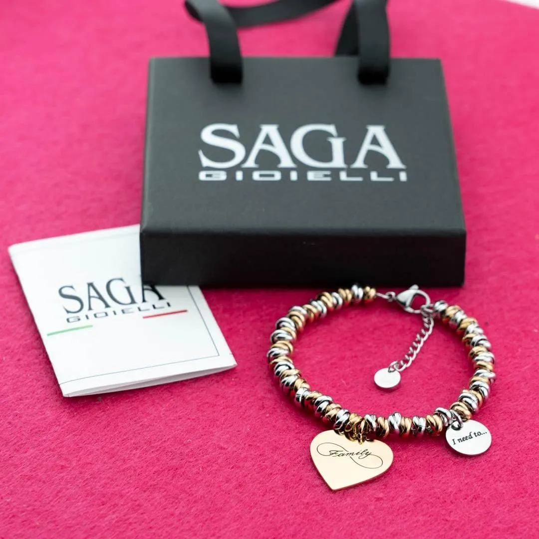 SAGA GIOIELLI Bracciale Donna I need to... Collections Protezione, Fortuna, Buoni Auspici, Amore (FAMILY 1) - immagine 5