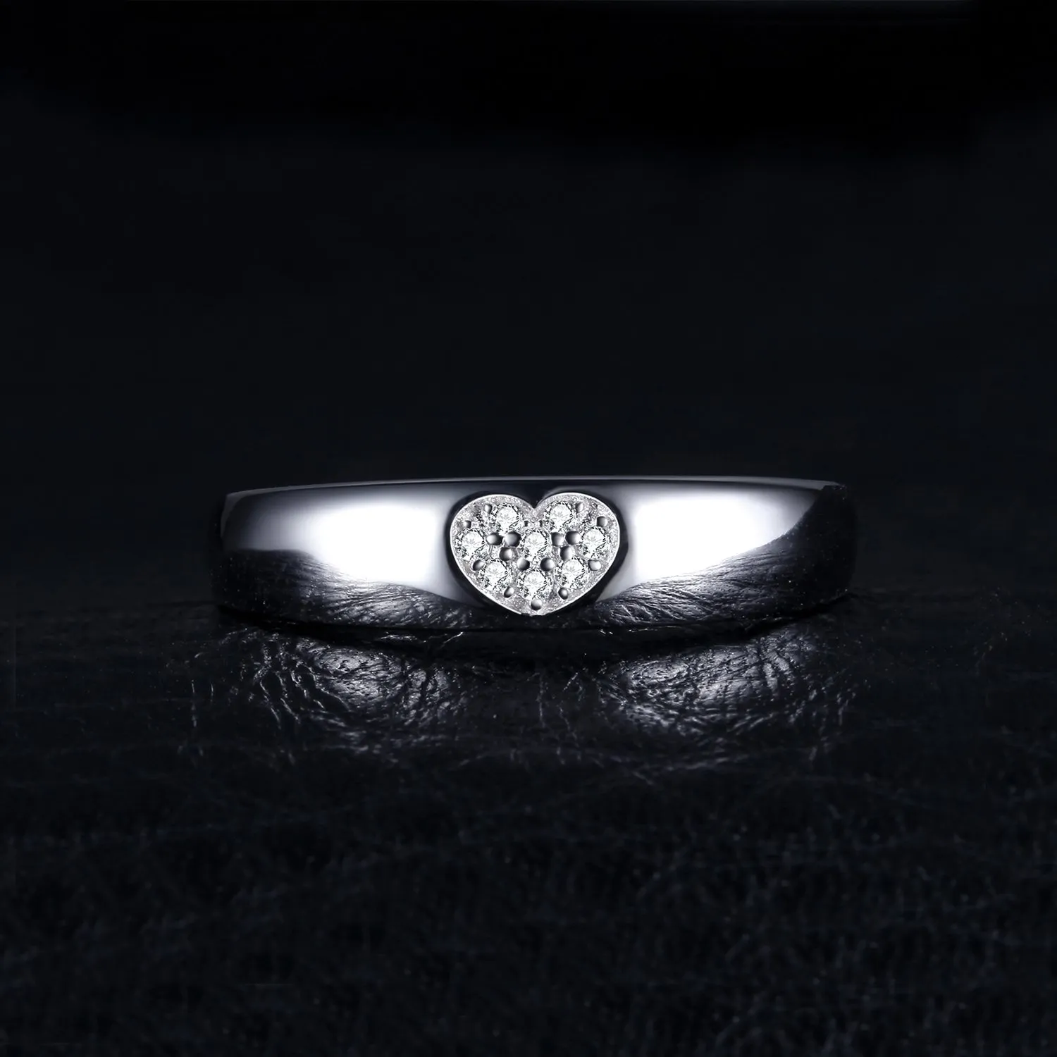 JewelryPalace Amore Anello Taglio Cuore Zircone Cubico, Argento 925 Placcato Oro, EU-AR8614997H - immagine 3