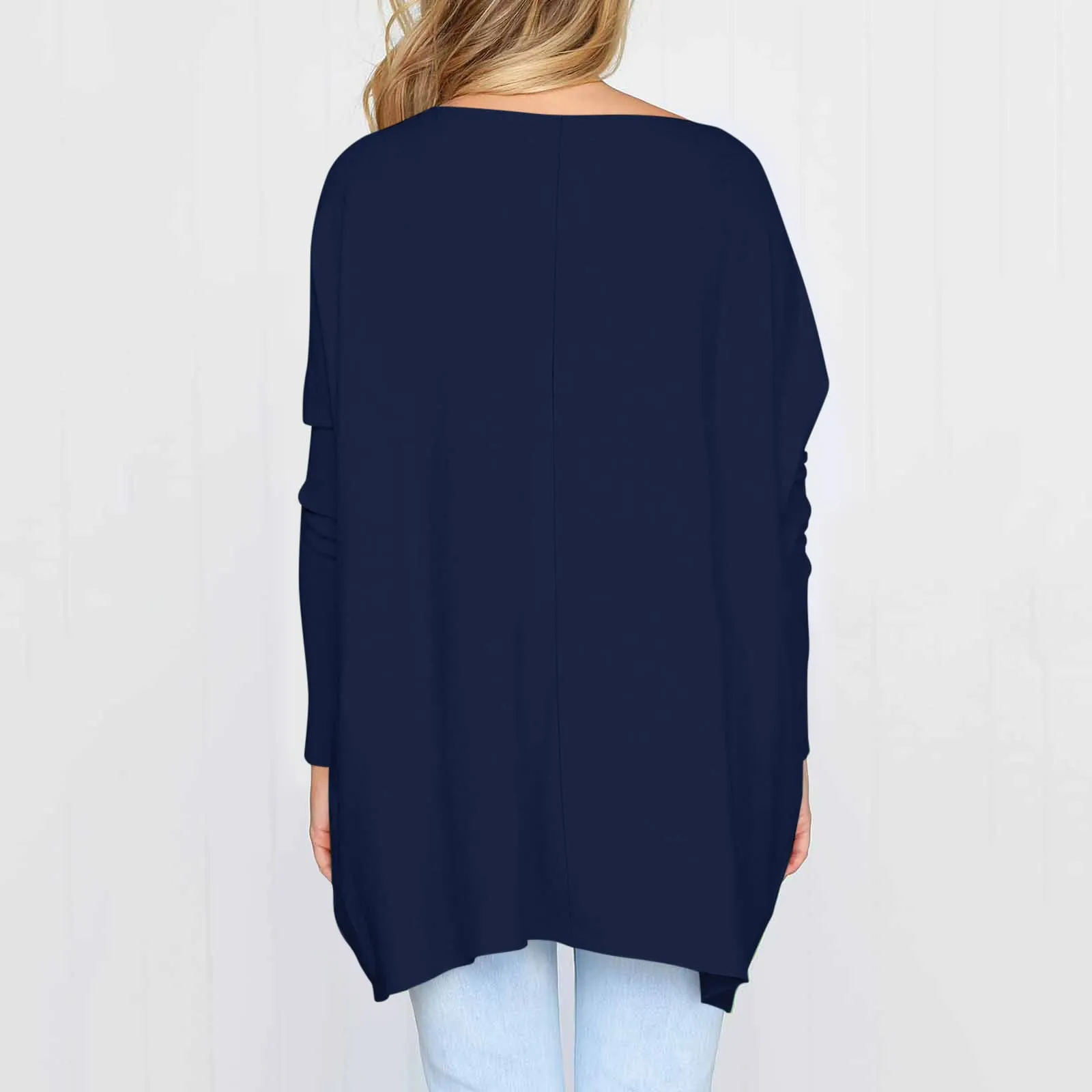 Cocila Magliette Oversize per Donna Top a Tunica Maniche Lunghe Autunnali - immagine 2