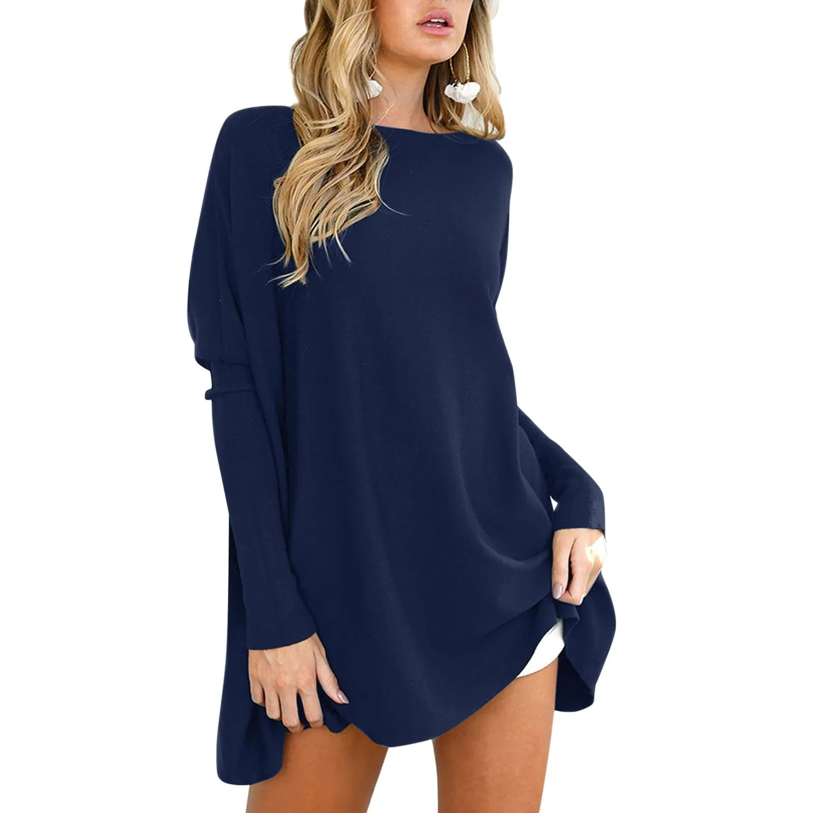 Cocila Magliette Oversize per Donna Top a Tunica Maniche Lunghe Autunnali - immagine 4