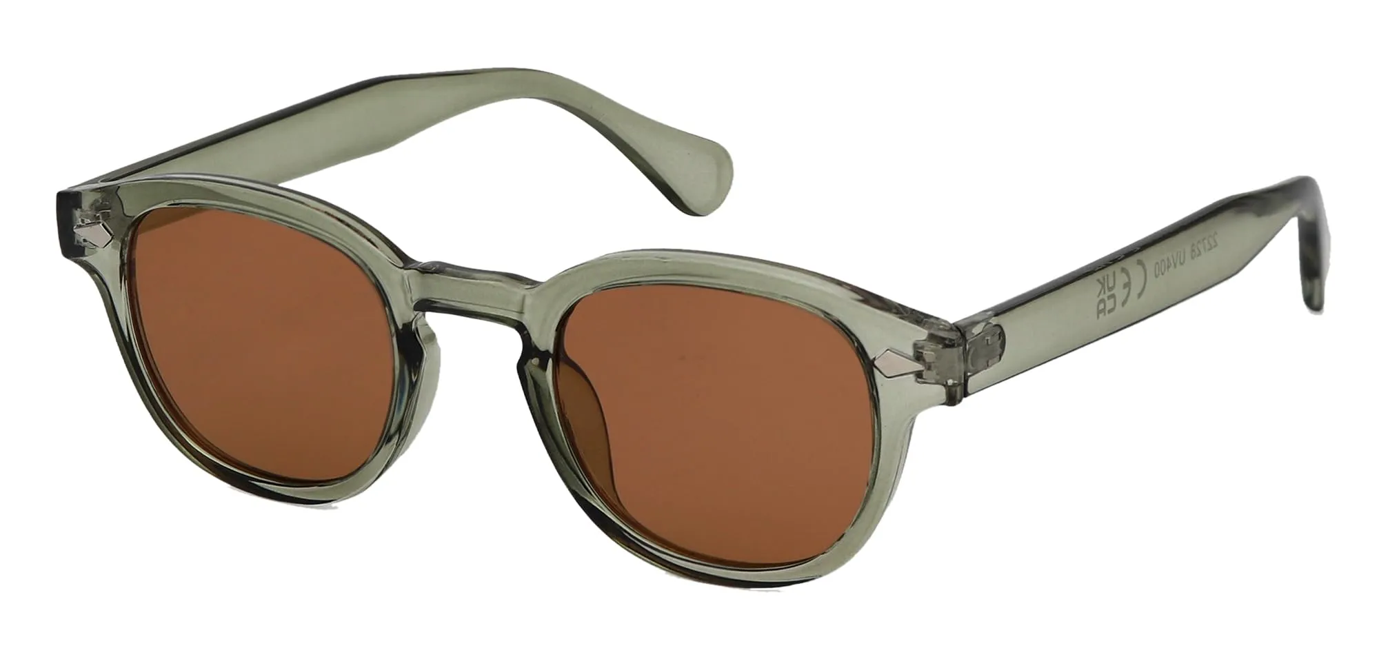 LHSDMOAT Occhiali da sole sportivi ovali vintage stile anni '70 UV400 per uomo e donna - immagine 1