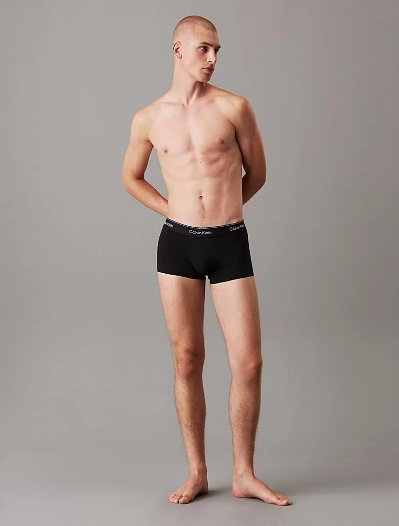 Calvin Klein Low Rise Boxer Trunks, 3 Pack, Black, XS - immagine 2