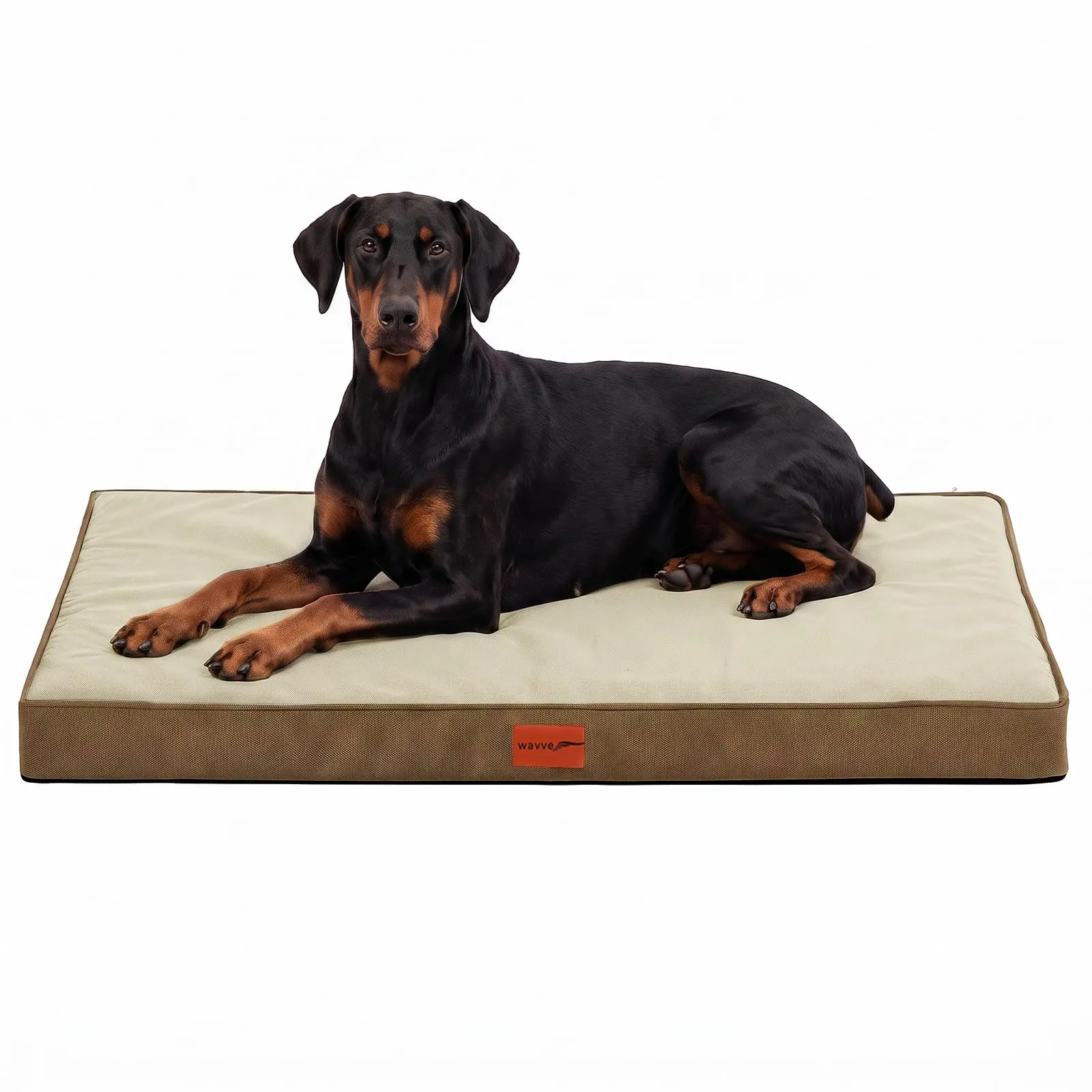 WAVVE Cuccia Cane Interno, Taglia Grande, 120x81x10 cm, Marrone - immagine 1