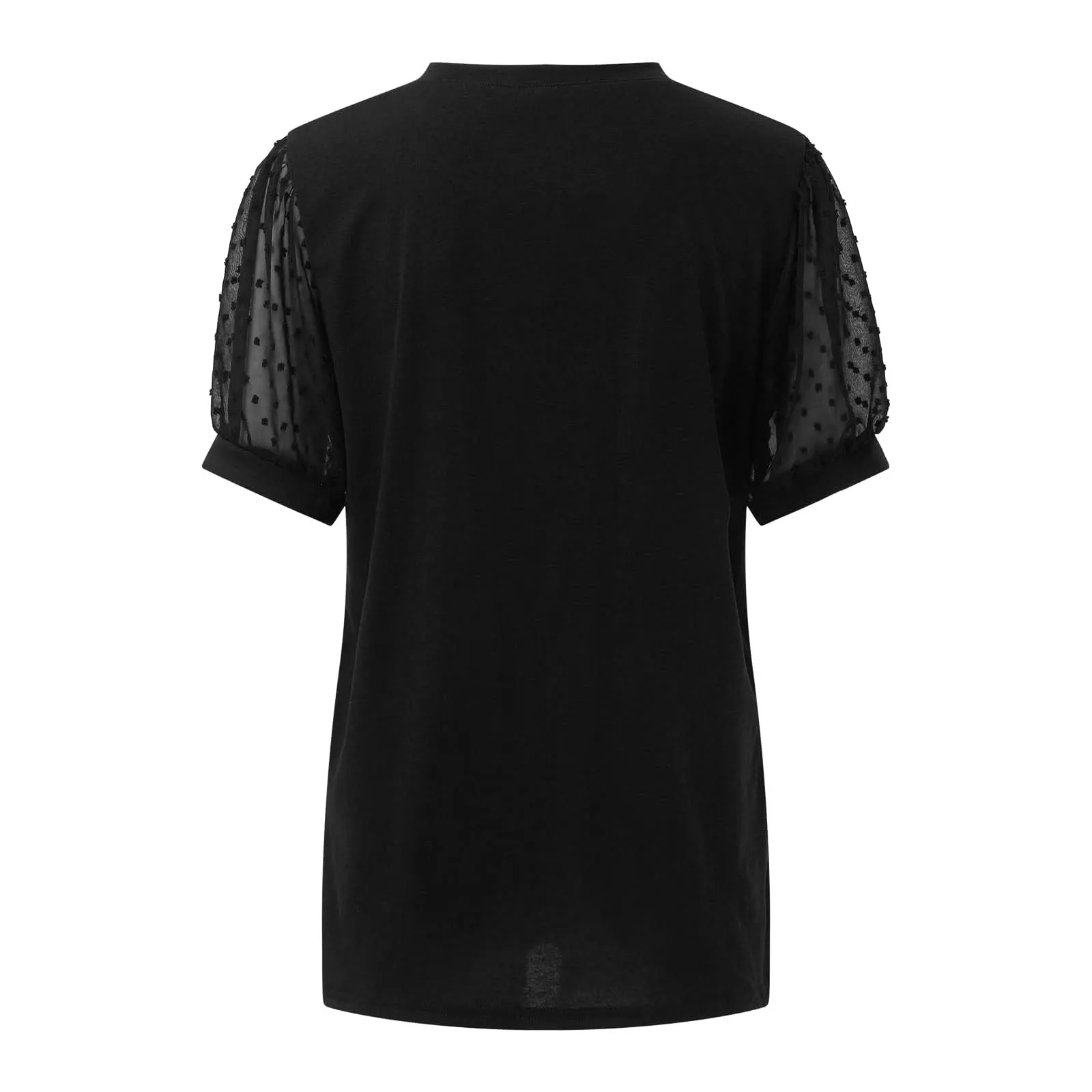 Uwdiohq Bluse Donna in Cotone Maniche Corte Top Eleganti Camicia Bianca - immagine 4