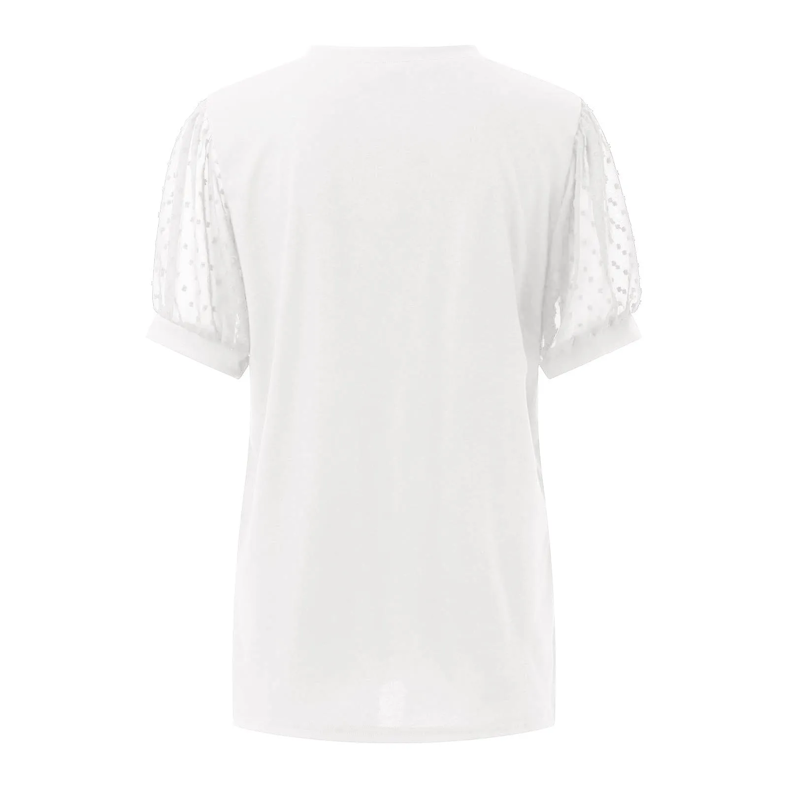 Uwdiohq Blusa Elegante Polo Donna Manica Corta Fantasia Top Panna Camicia Bianca Manica Lunga Body Elegante Donna - immagine 4