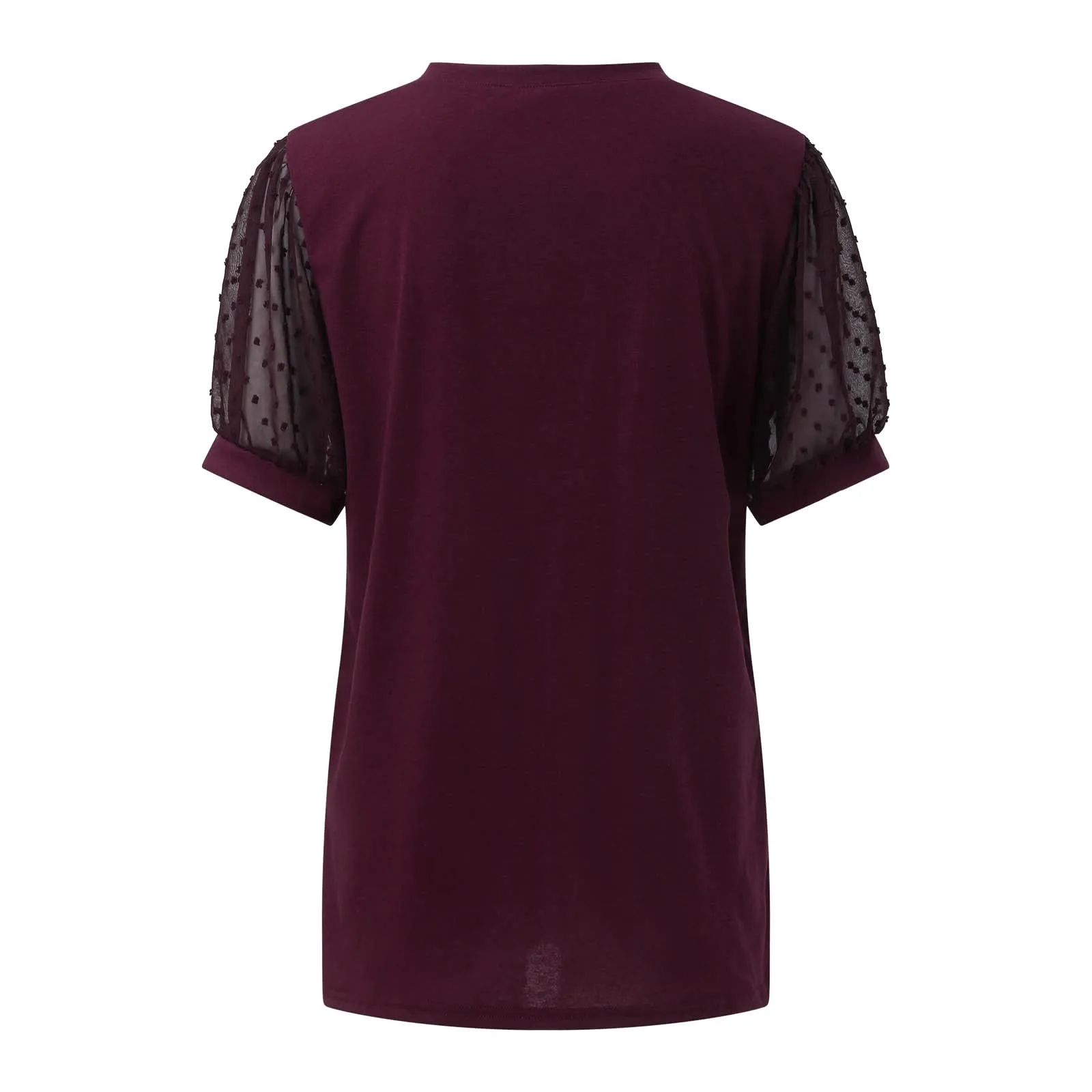 Uwdiohq Blusa Elegante Camicia Maniche Corte Donna - immagine 4