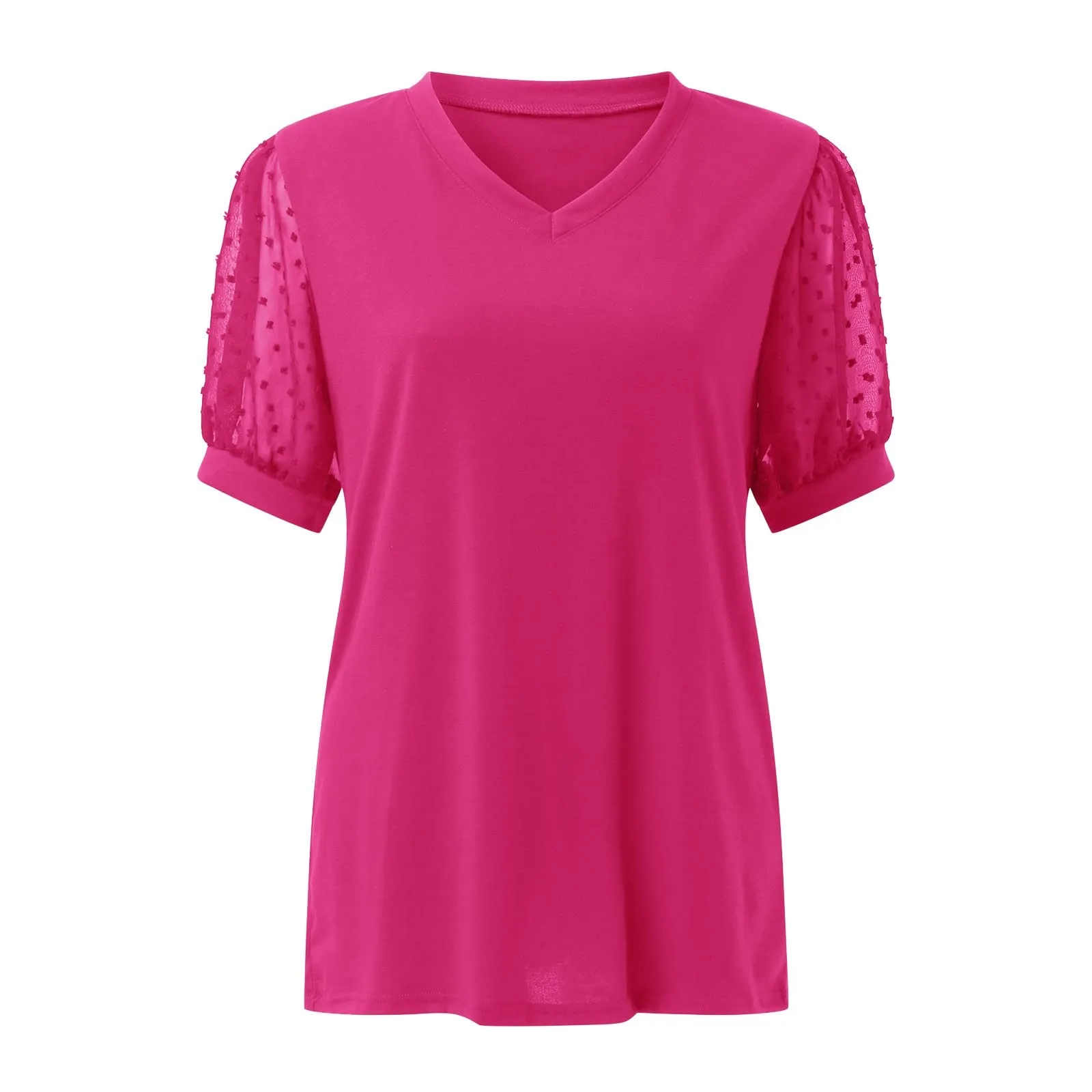 Uwdiohq Camicie e Bluse Donna Maglie a Maniche Corte Top con Schiena Scoperta Eleganti Estive Bianca - immagine 3