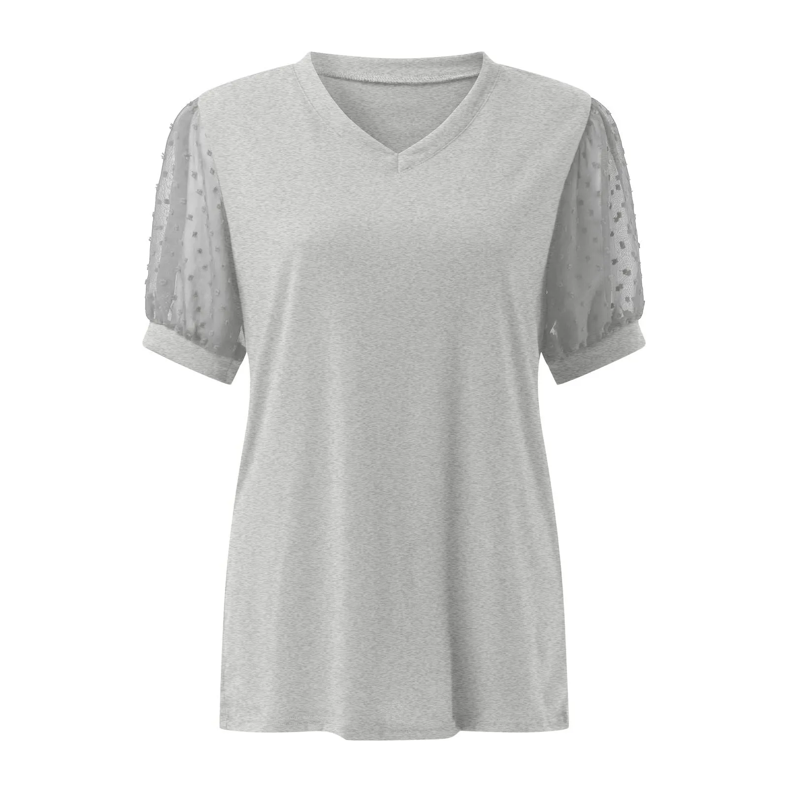 Uwdiohq Bluse Donna Eleganti Magliette Manica Corta Crop Top Estiva - immagine 3