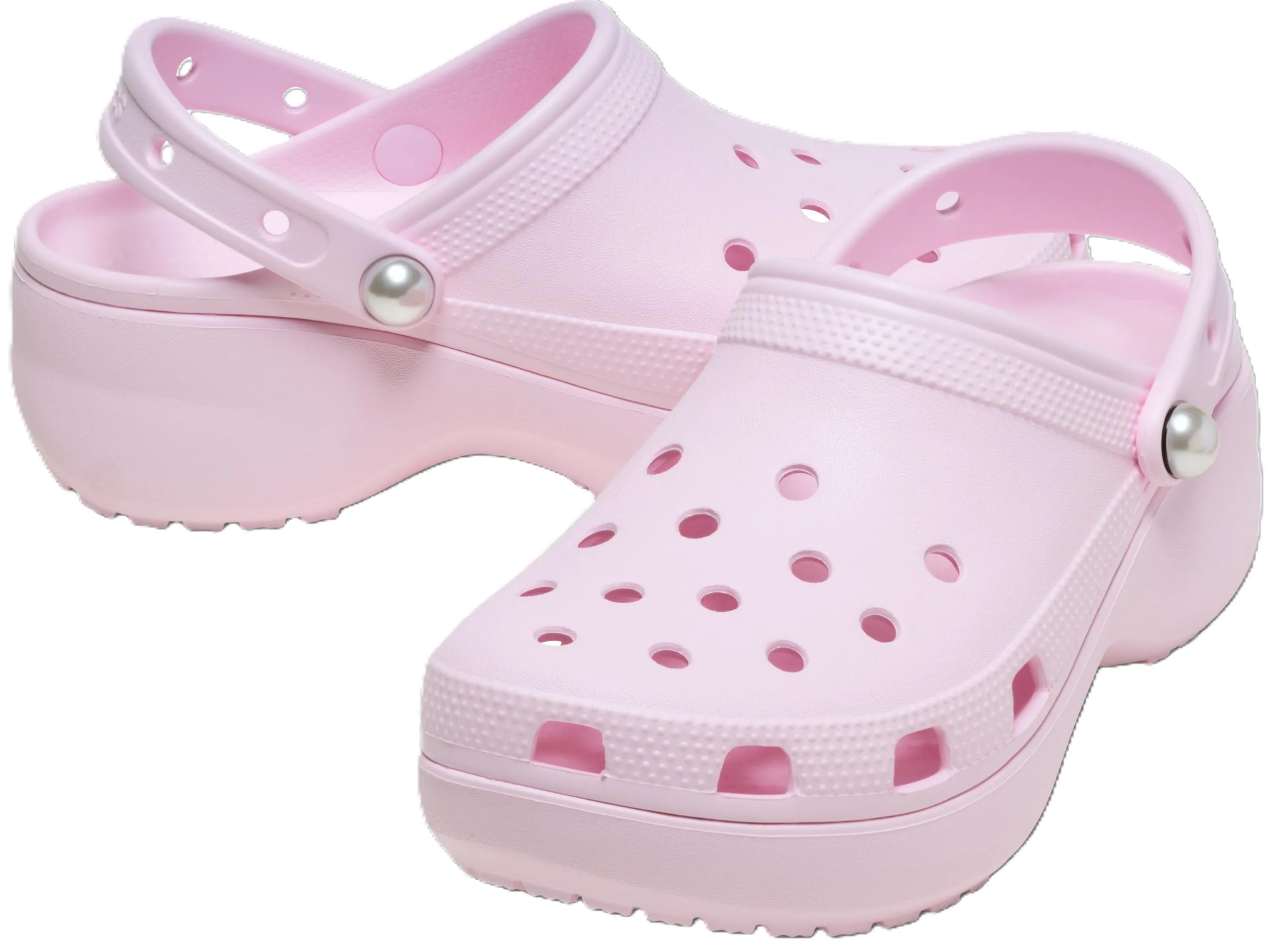 Crocs Zoccoli Classici per Bambini, Latte Rosa, 12 Little Kid - immagine 2