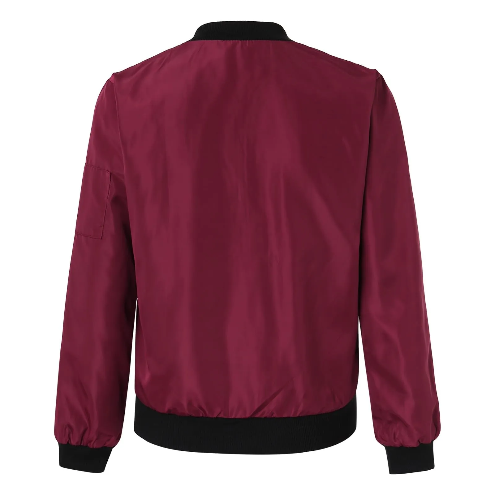 Giacca Bomber Donna Primaverile Elegante Casual Zip Up con Tasche - immagine 7