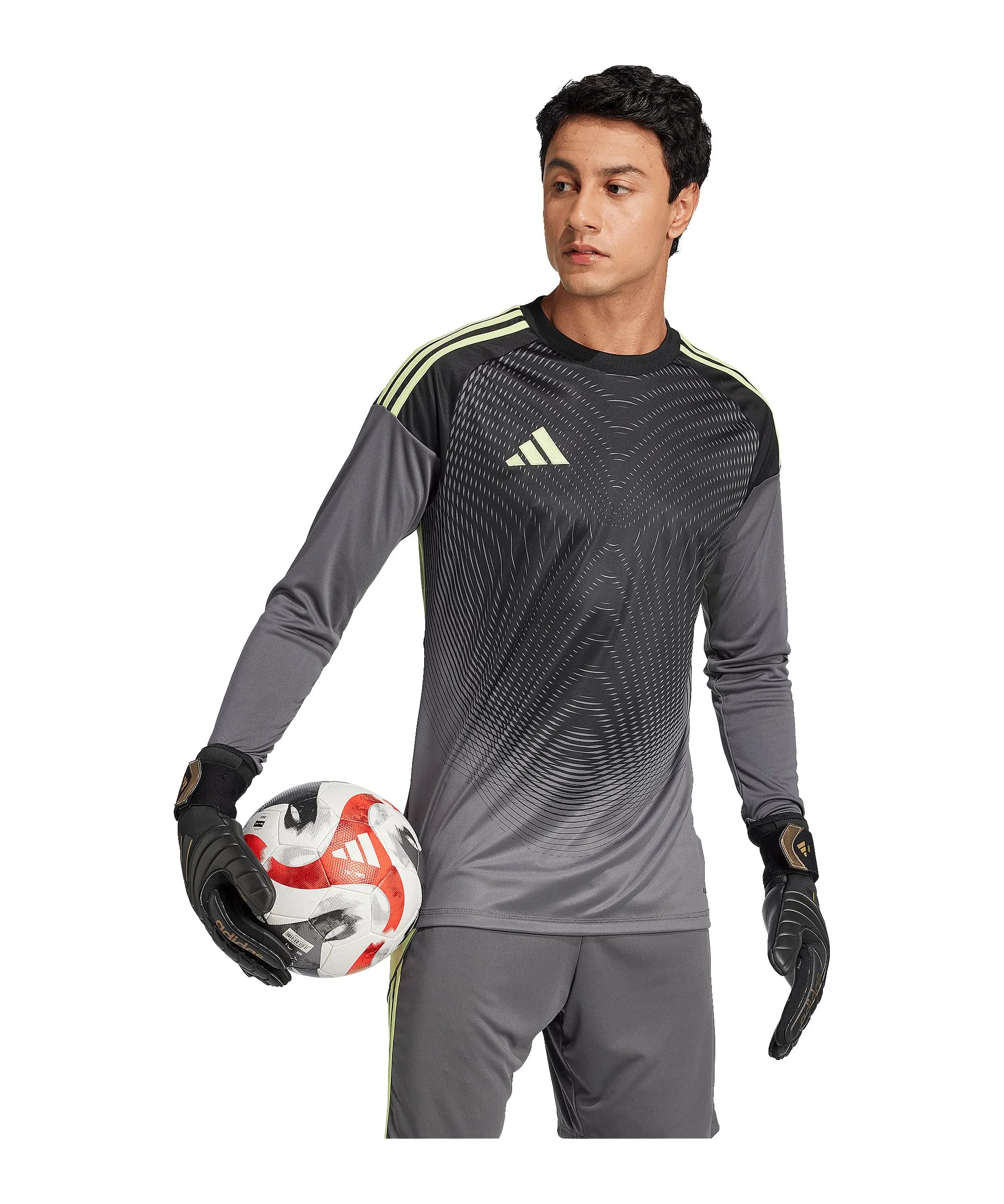 adidas Performance Tiro 25 Competition Maglia da Portiere, Grigio, M uomo - immagine 2