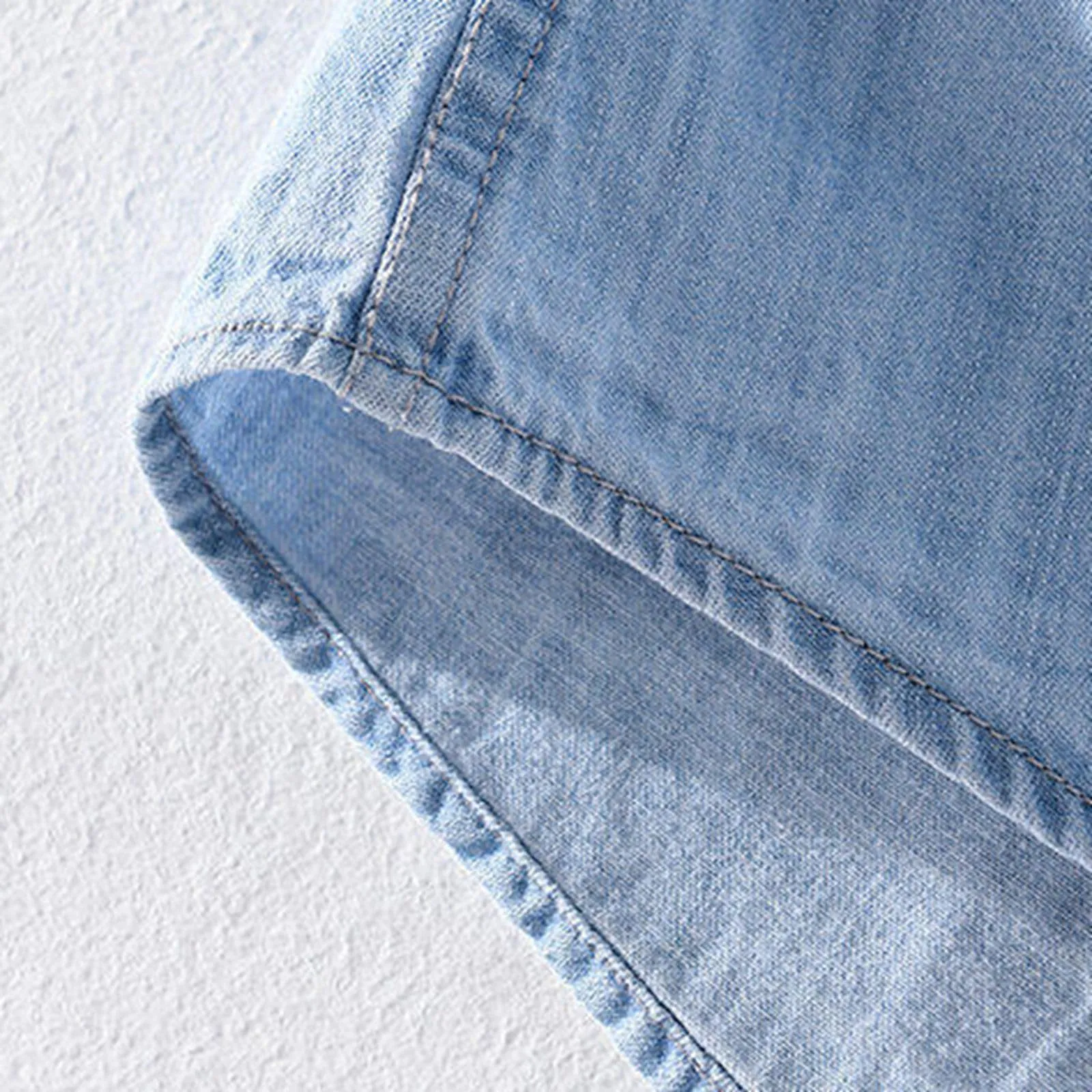 Generisch Camicia in jeans da uomo BU1, 3XL - immagine 6