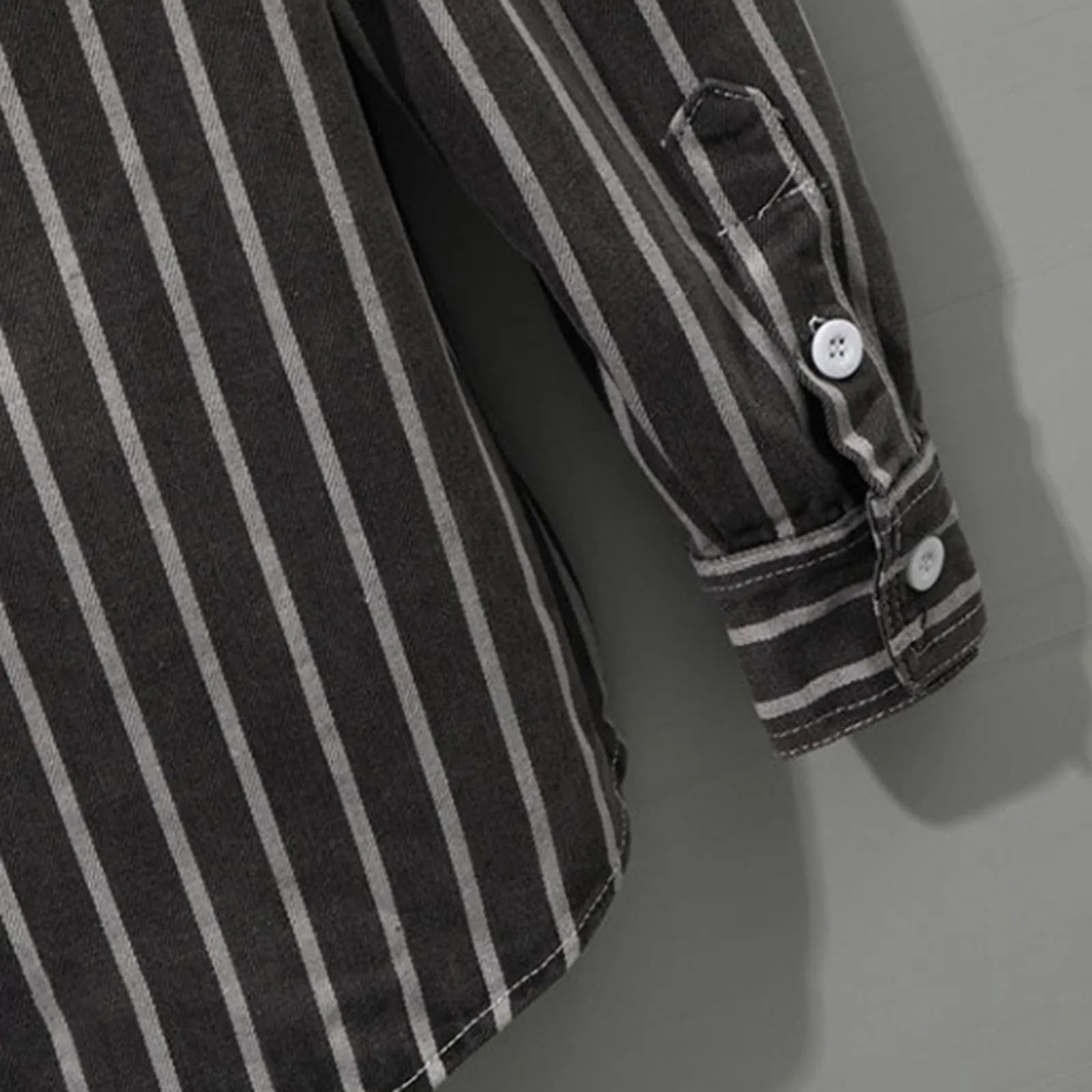 Generisch Camicia da Jeans Uomo a Maniche Lunghe Casual - immagine 4