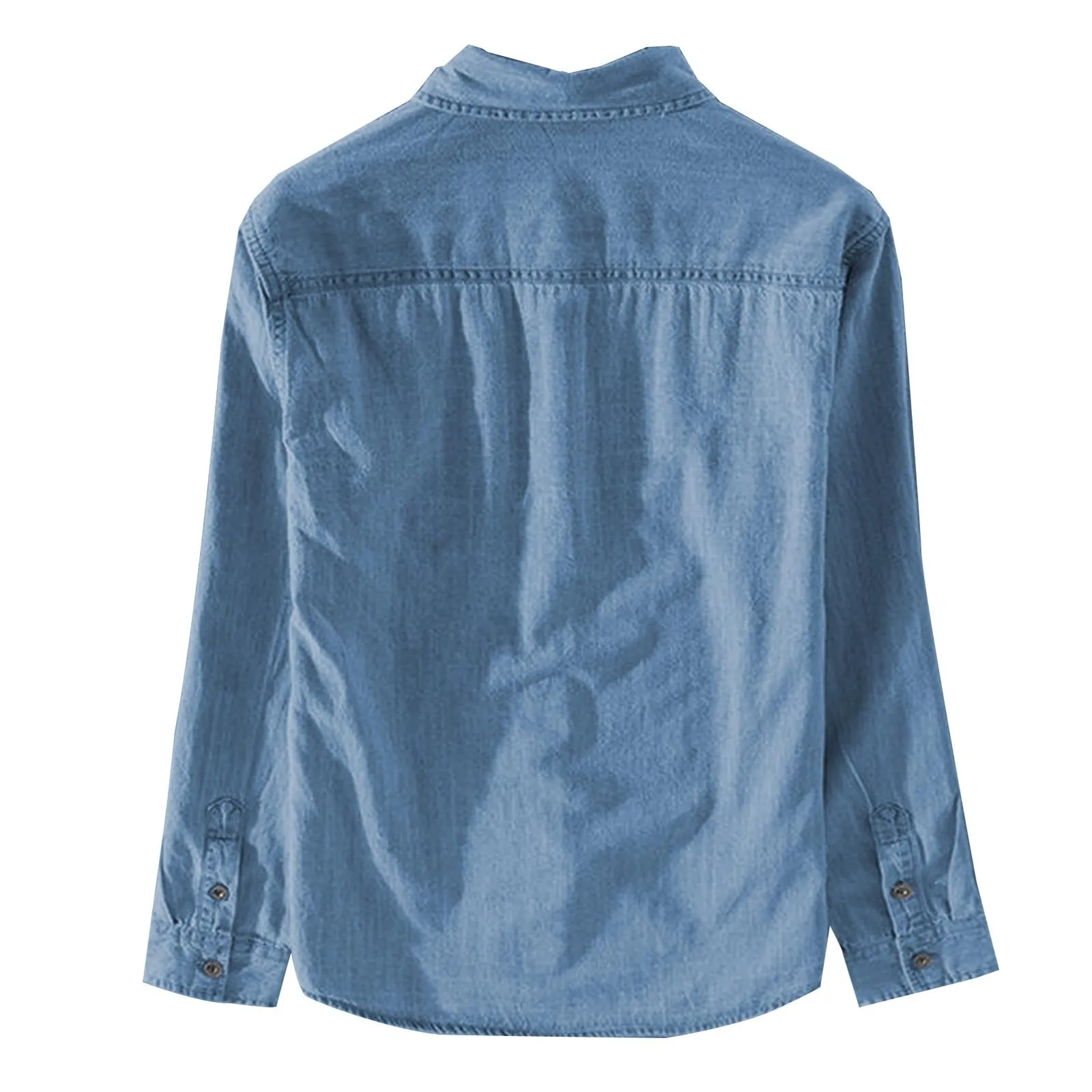 Generisch Camicia in jeans da uomo, Bu2, 3XL - immagine 6