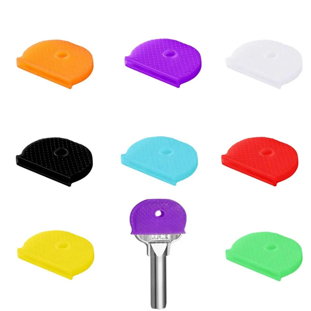 FYACCD Copri Chiavi in Silicone Semicircolari, Set di 8 Colori per Identificazione Chiavi - immagine 1
