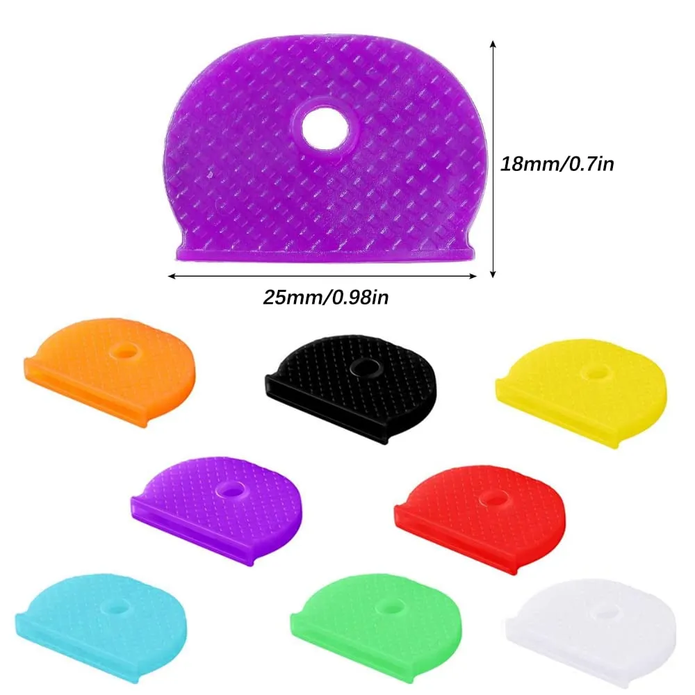 FYACCD Copri Chiavi in Silicone Semicircolari, Set di 8 Colori per Identificazione Chiavi - immagine 2