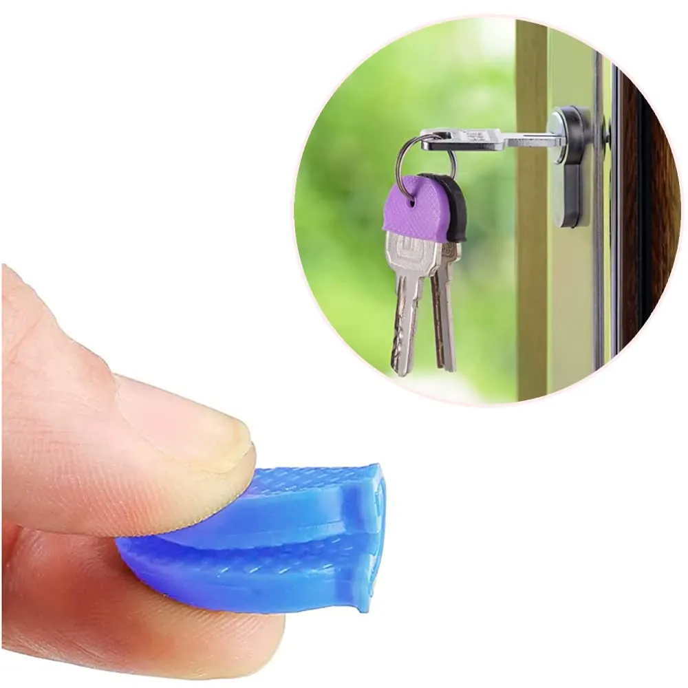 FYACCD Copri Chiavi in Silicone Semicircolari, Set di 8 Colori per Identificazione Chiavi - immagine 5