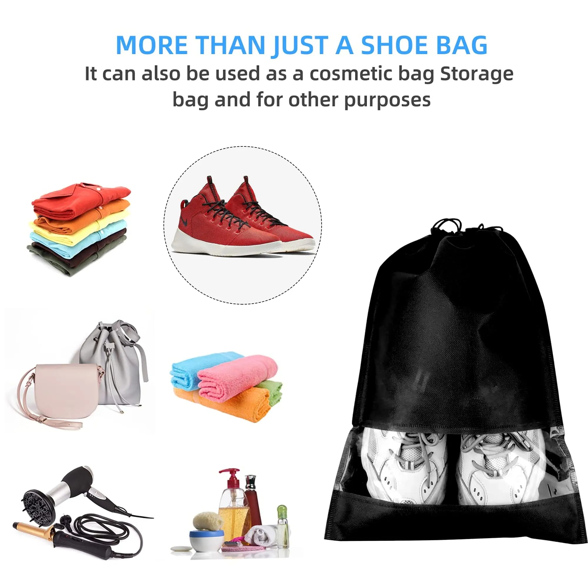 Dantolo Sacche Porta Scarpe da Viaggio, 12 Pezzi - immagine 4