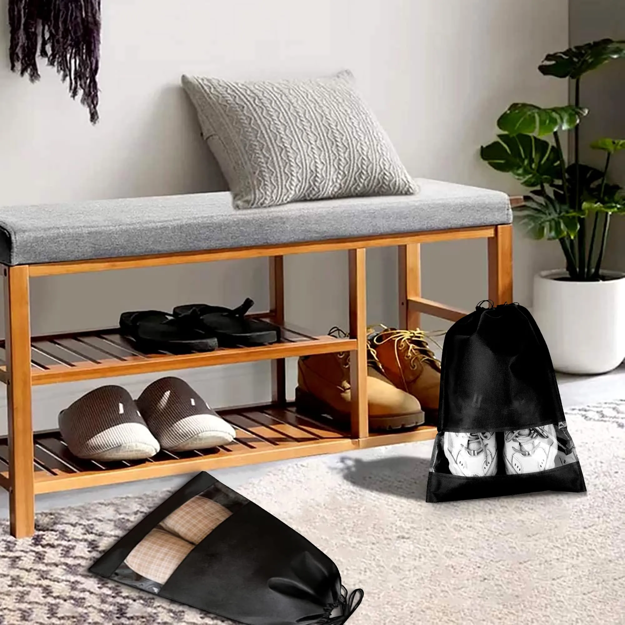Dantolo Sacche Porta Scarpe da Viaggio, 12 Pezzi - immagine 5