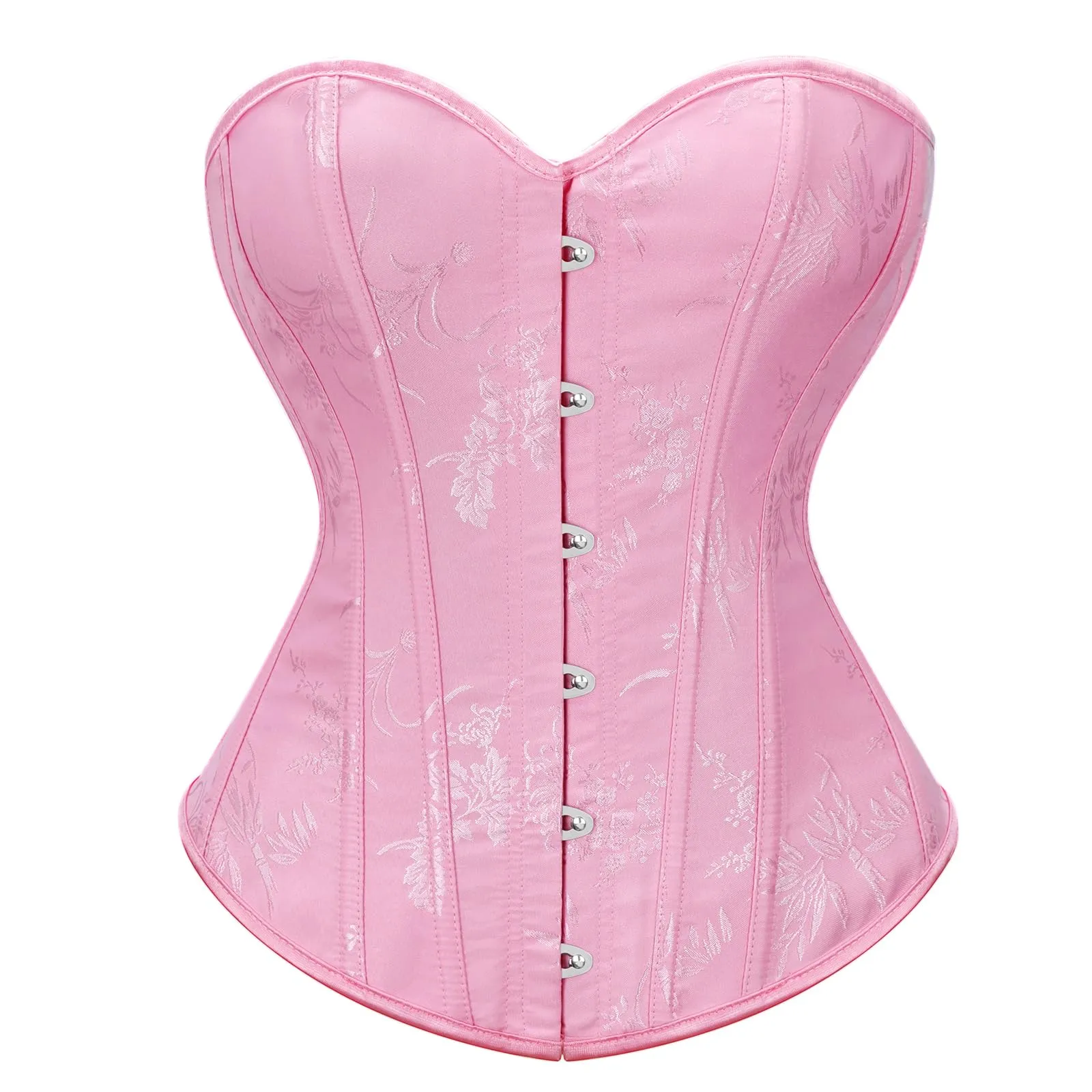 LEACOOLKEY Corsetto Gotico da Donna, Rosa, XL - immagine 1