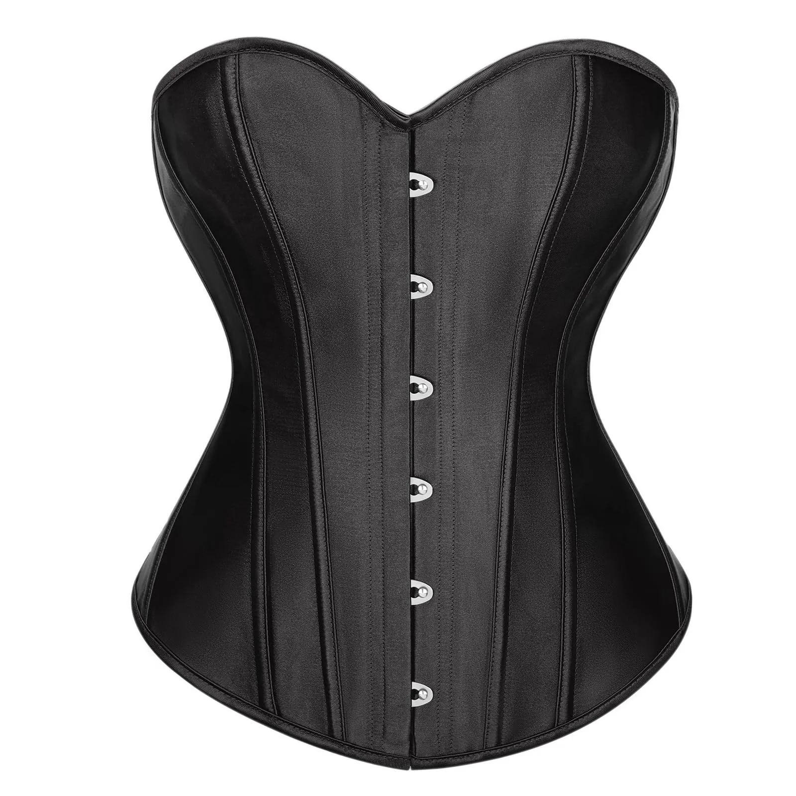 LEACOOLKEY Corsetto Gotico Push-up Bodyshaper Nero, XL - immagine 1