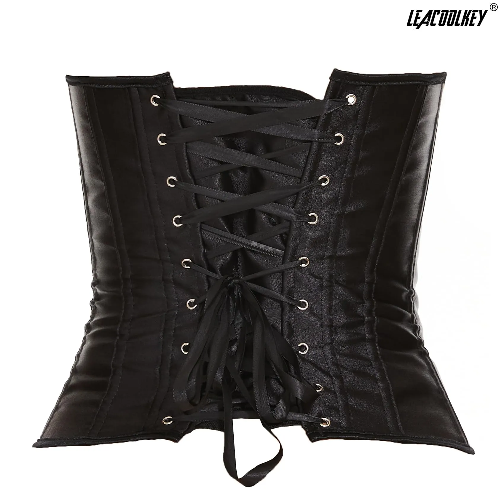LEACOOLKEY Corsetto da donna stile gotico, XS - immagine 7