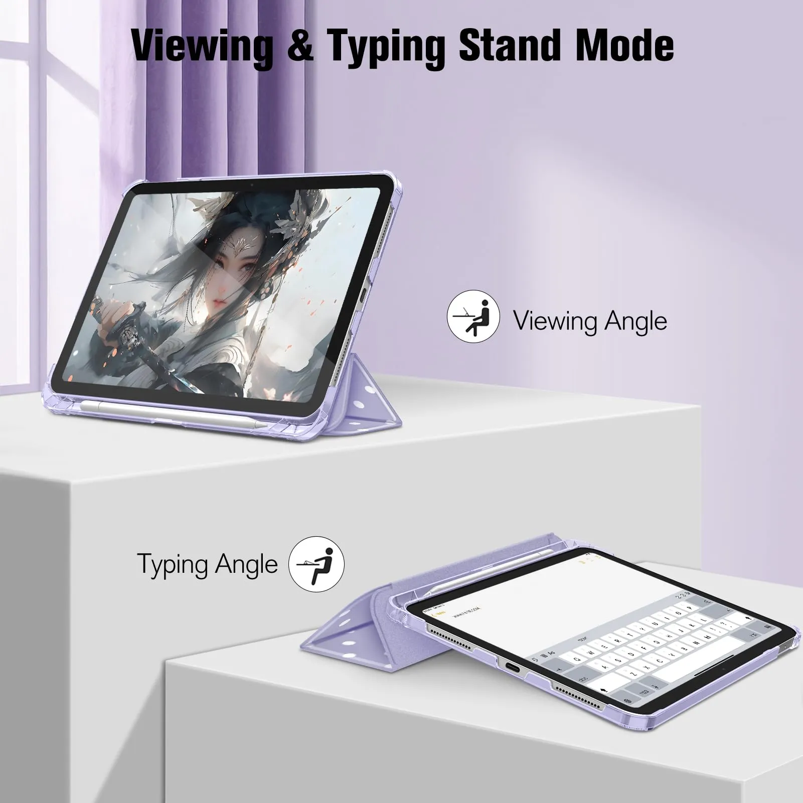 FINTIE Cover for iPad 11th Gen 11" (2025) / iPad 10th Gen 10.9" (2022) - Viola Pois - immagine 3