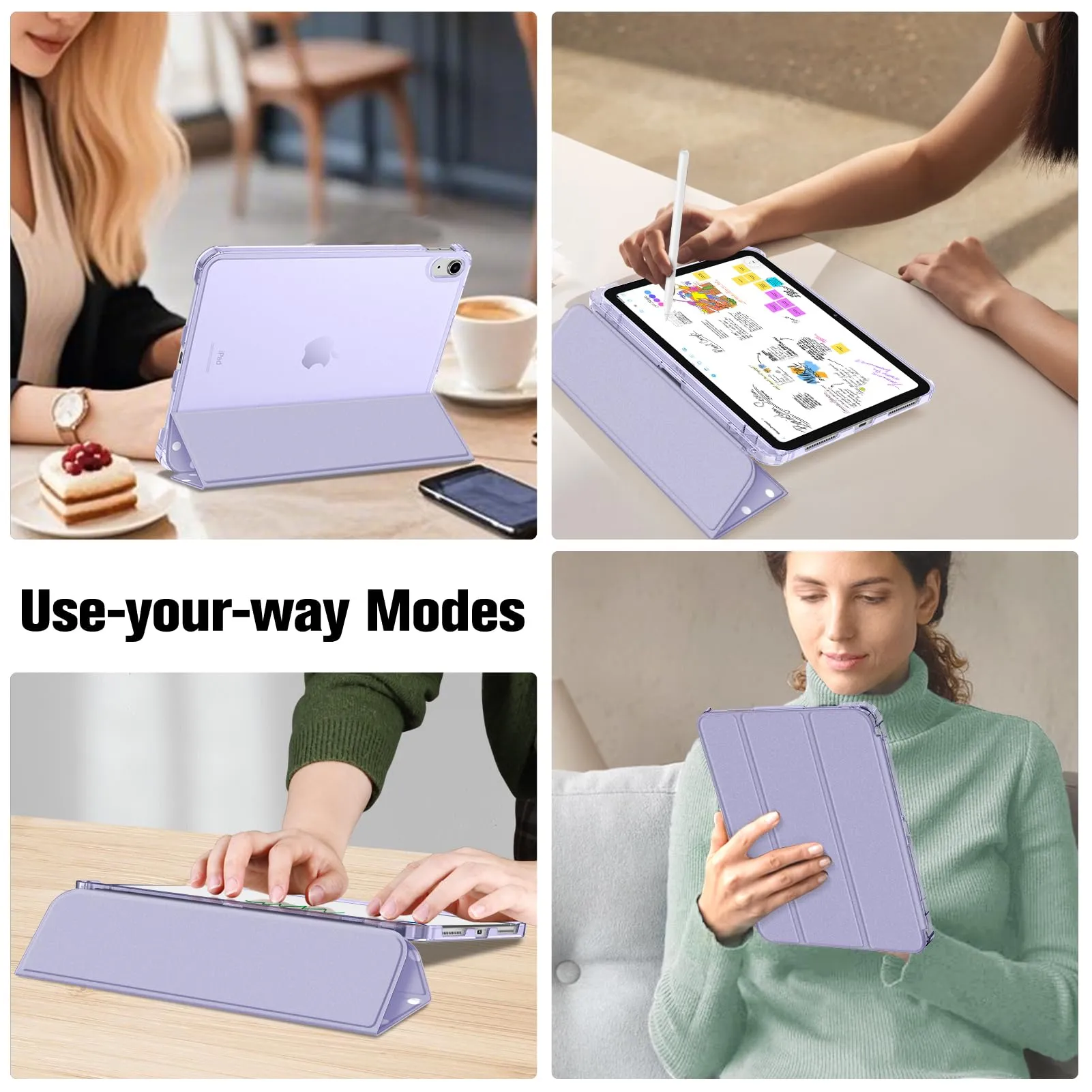 FINTIE Cover for iPad 11th Gen 11" (2025) / iPad 10th Gen 10.9" (2022) - Viola Pois - immagine 9