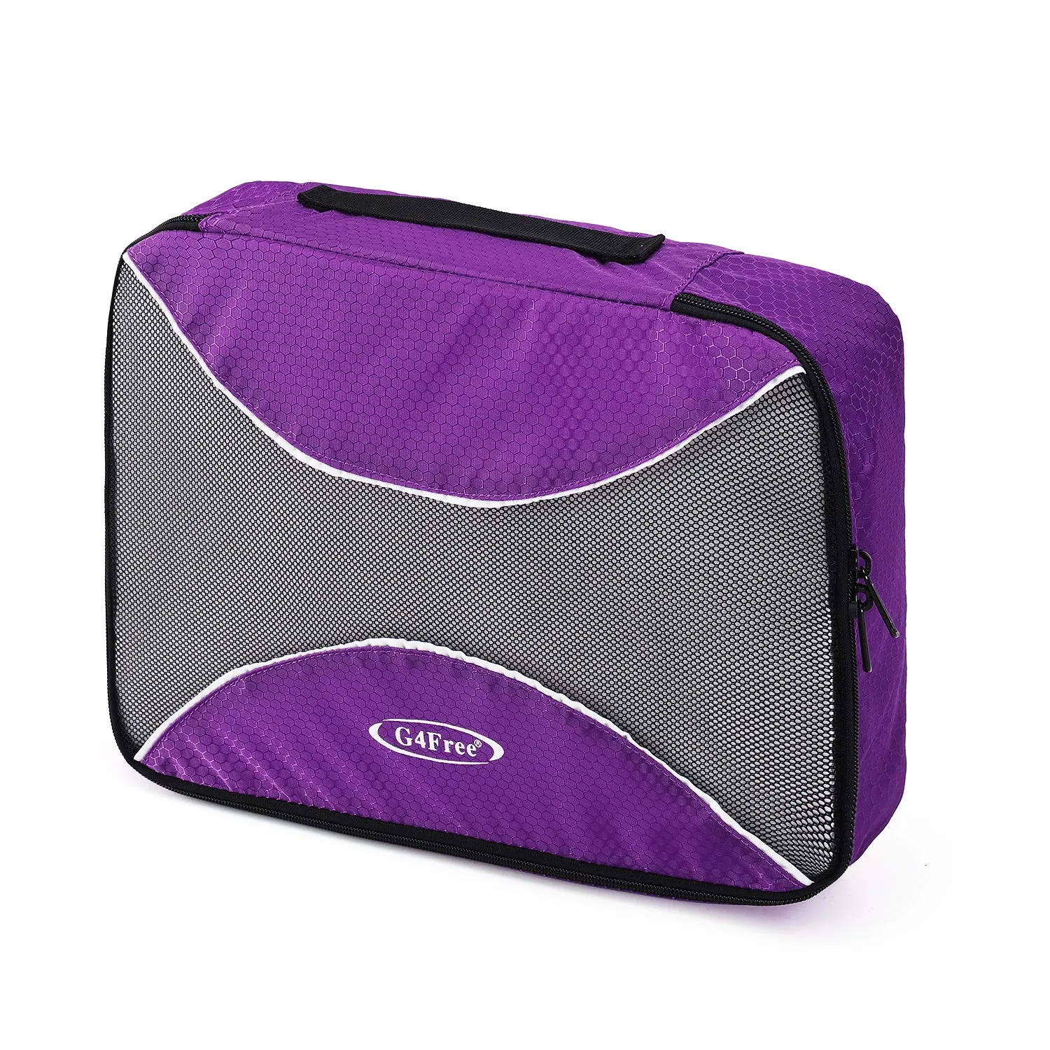 G4Free 6 pcs Travel Packing Cubes Set, Nylon Ripstop, Viola - immagine 3